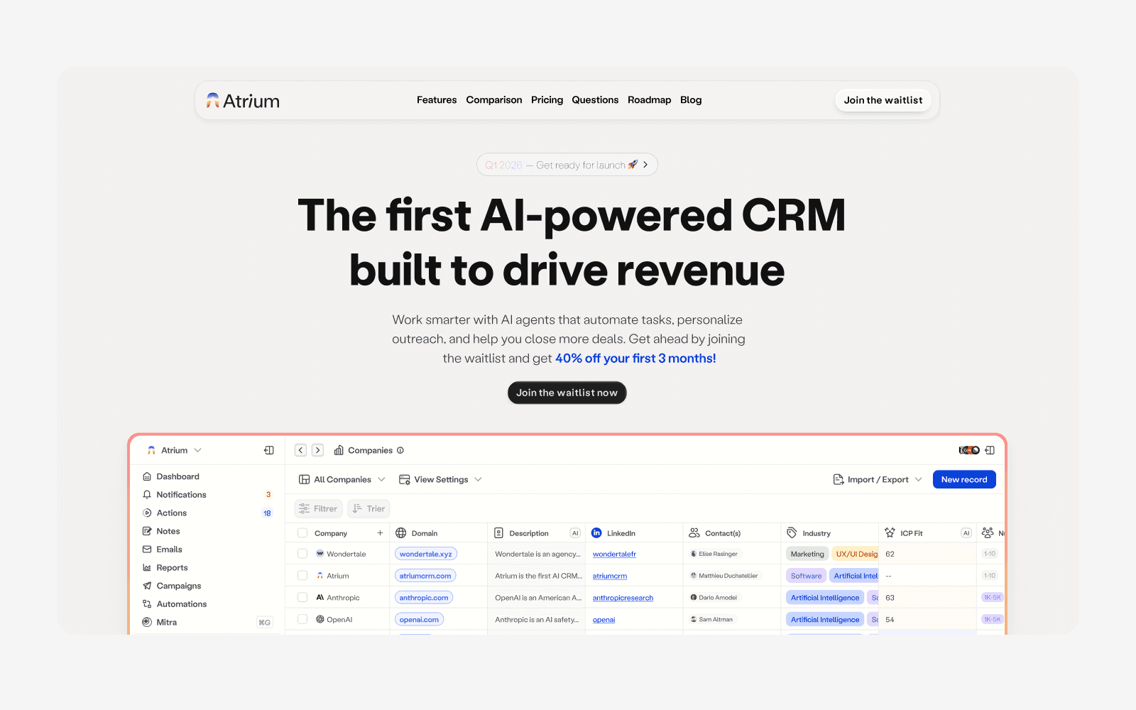 image of a landing page screenshot