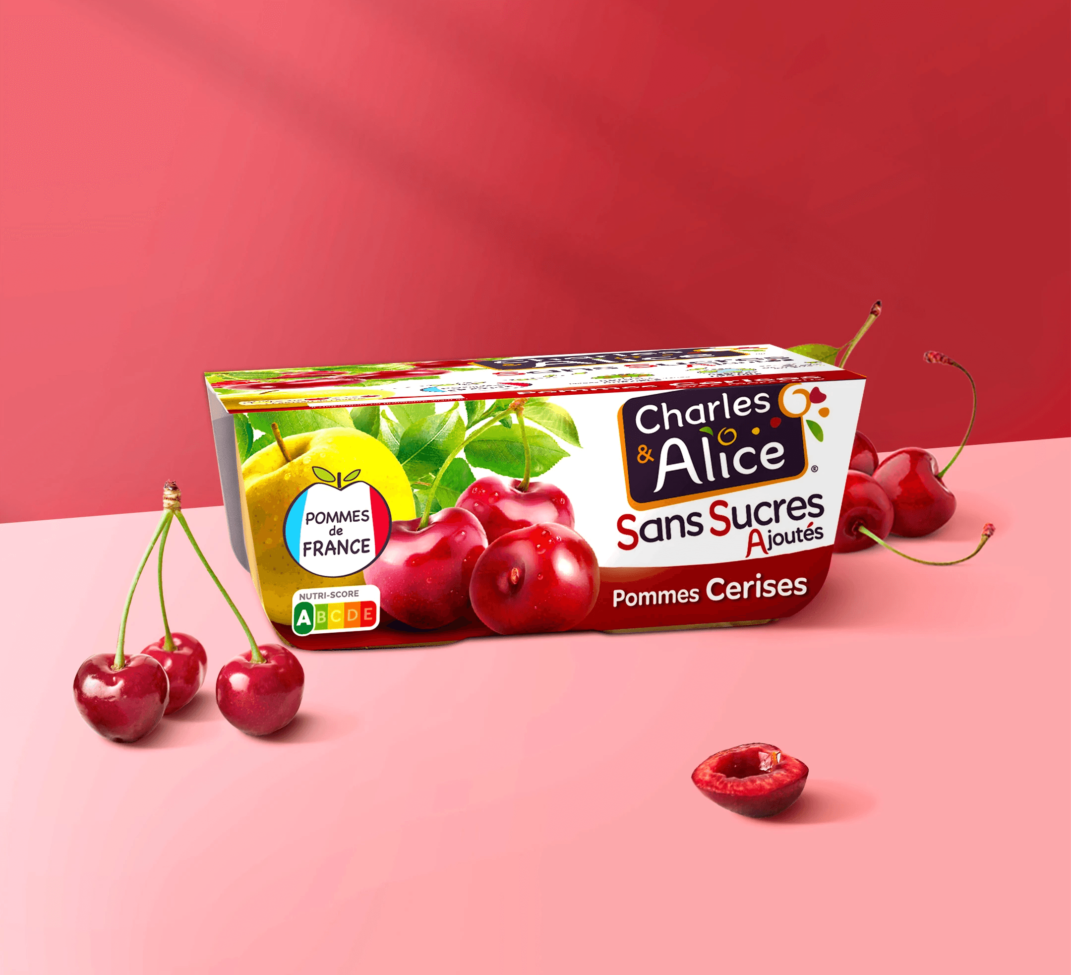 Identité visuelle et direction artistique pour réseaux sociaux Charles et Alice, marque de desserts par Madora Studio