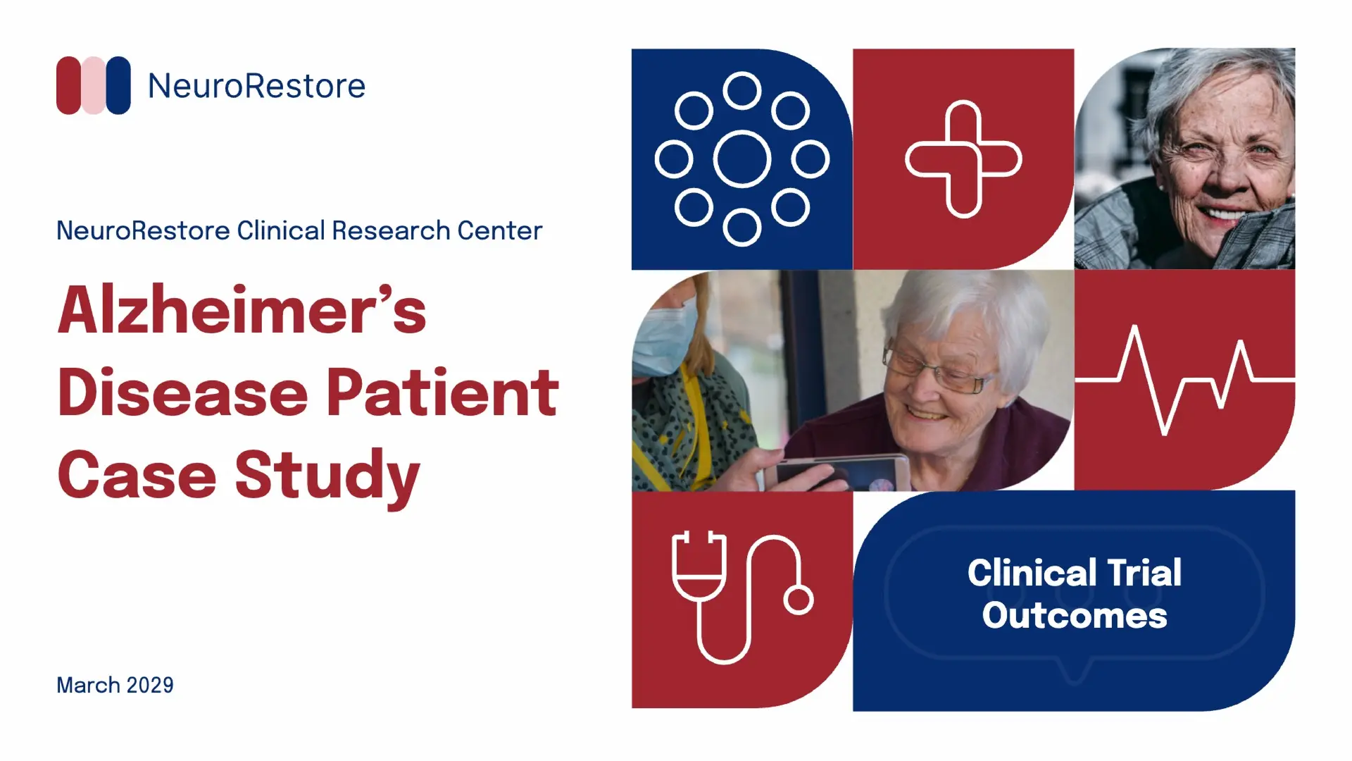 Alzheimer’s Disease Patient Case Study – Cover Slide