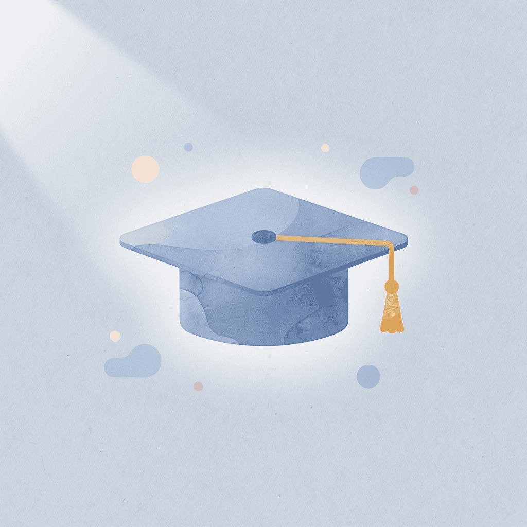 Graduation cap icon representing early childhood education - Pre K Homeschool Curriculum