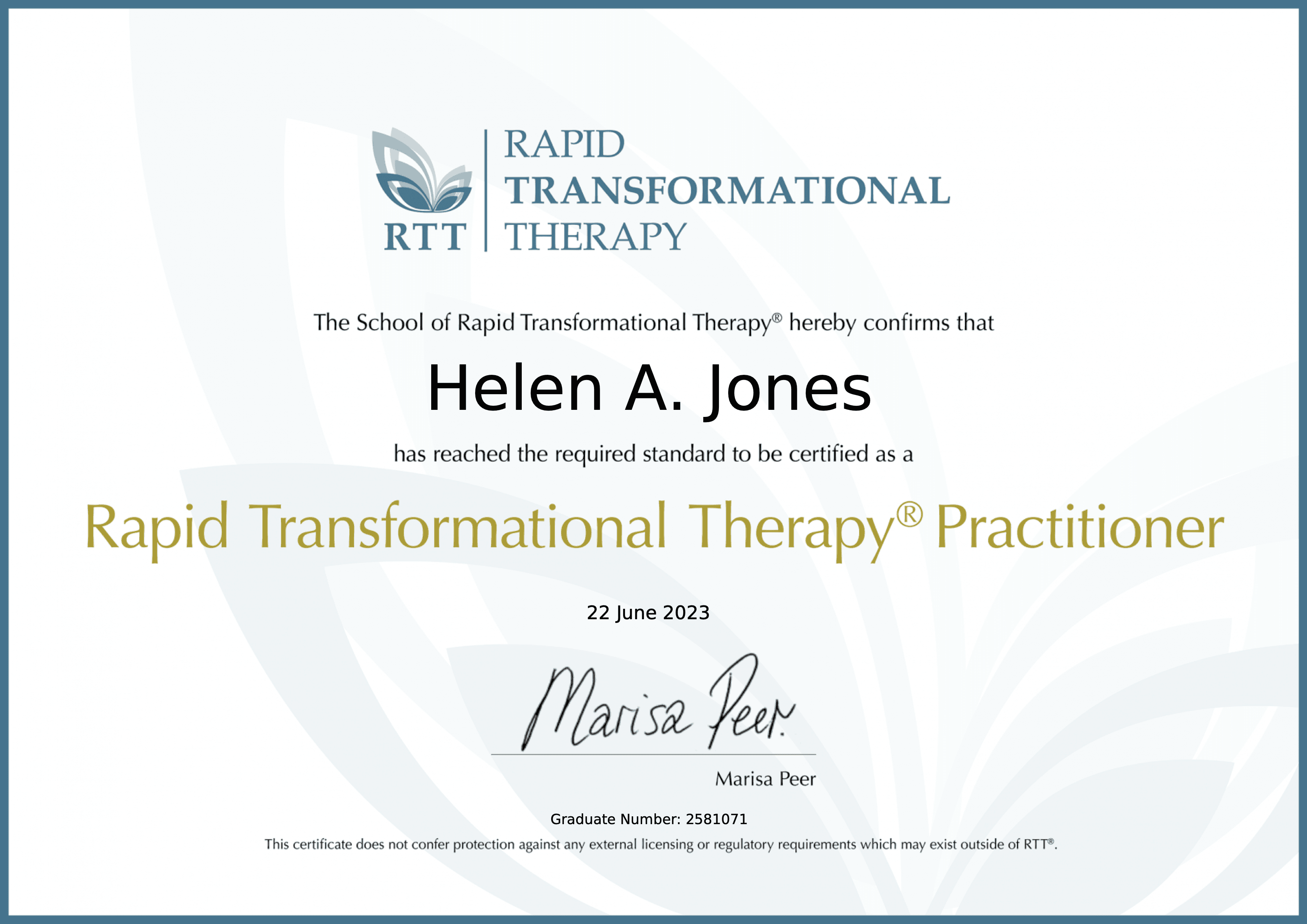 RTT Rapid transformational therapist brighton