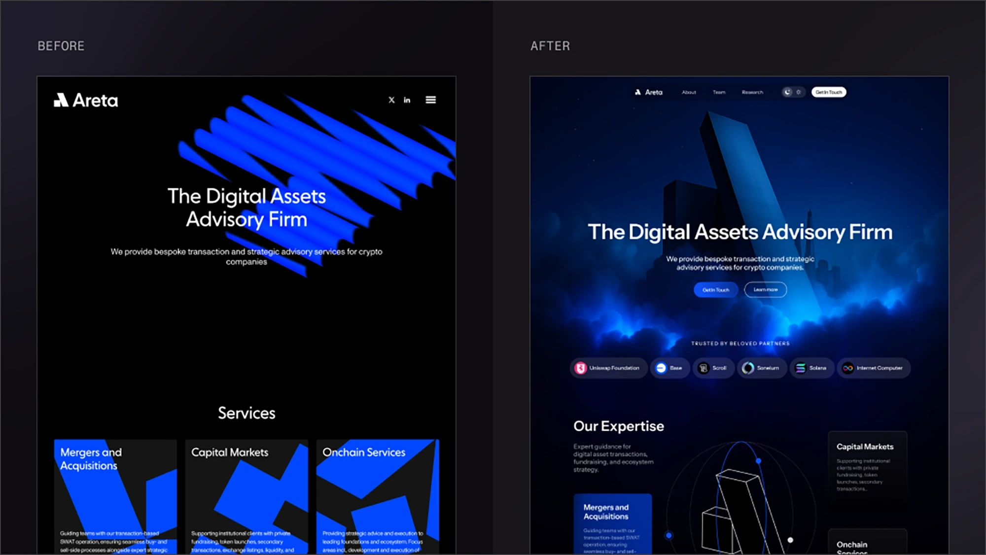 Tech startup rebranding