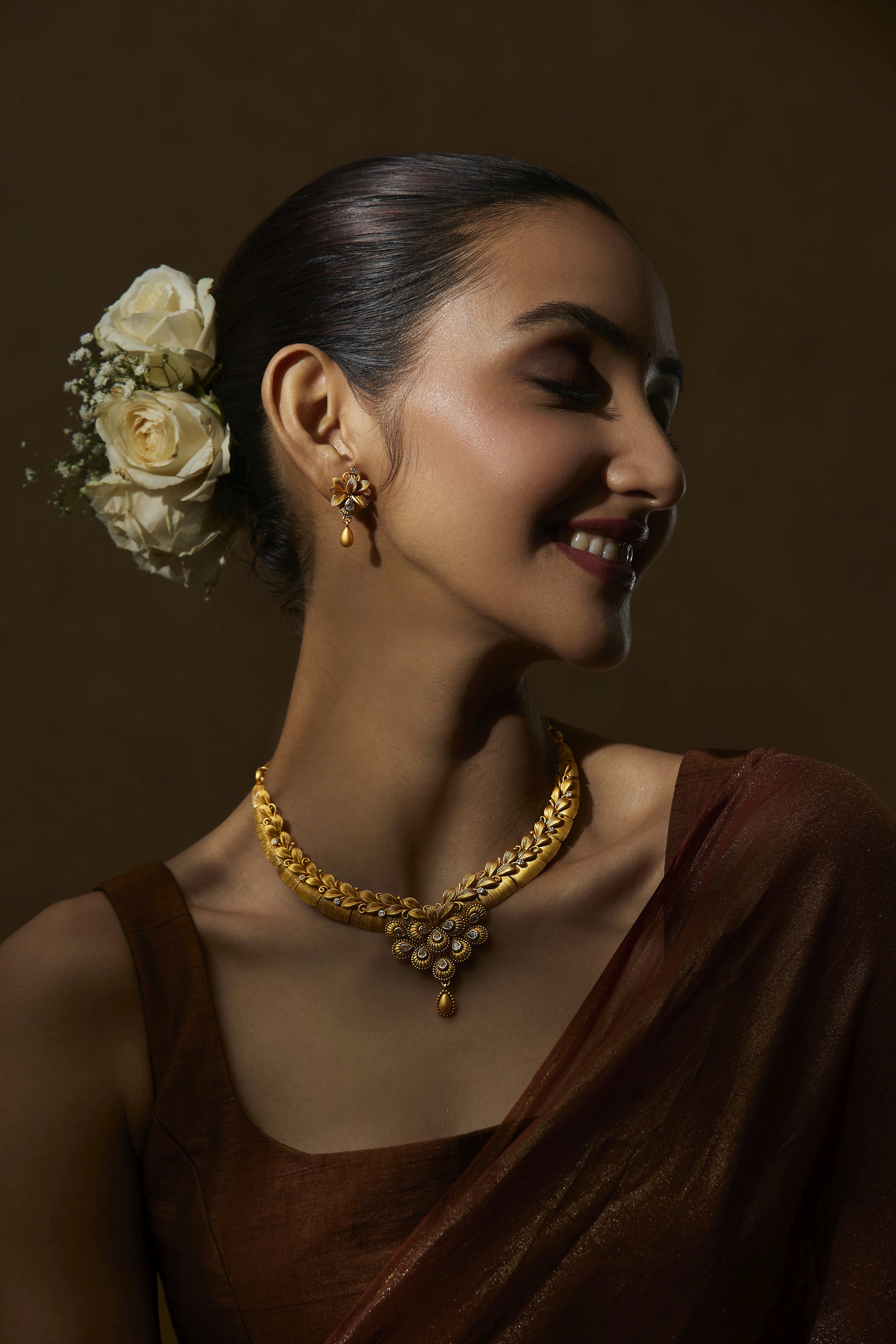 Friends laughing and posing inside a car