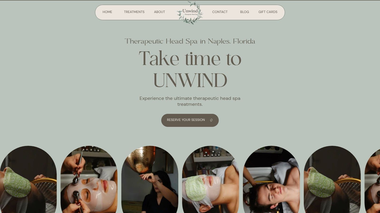 A serene treatment room at Unwind Head Spa, featuring a comfortable reclining chair and professional scalp analysis equipment, highlighting the spa's commitment to modern scalp care.