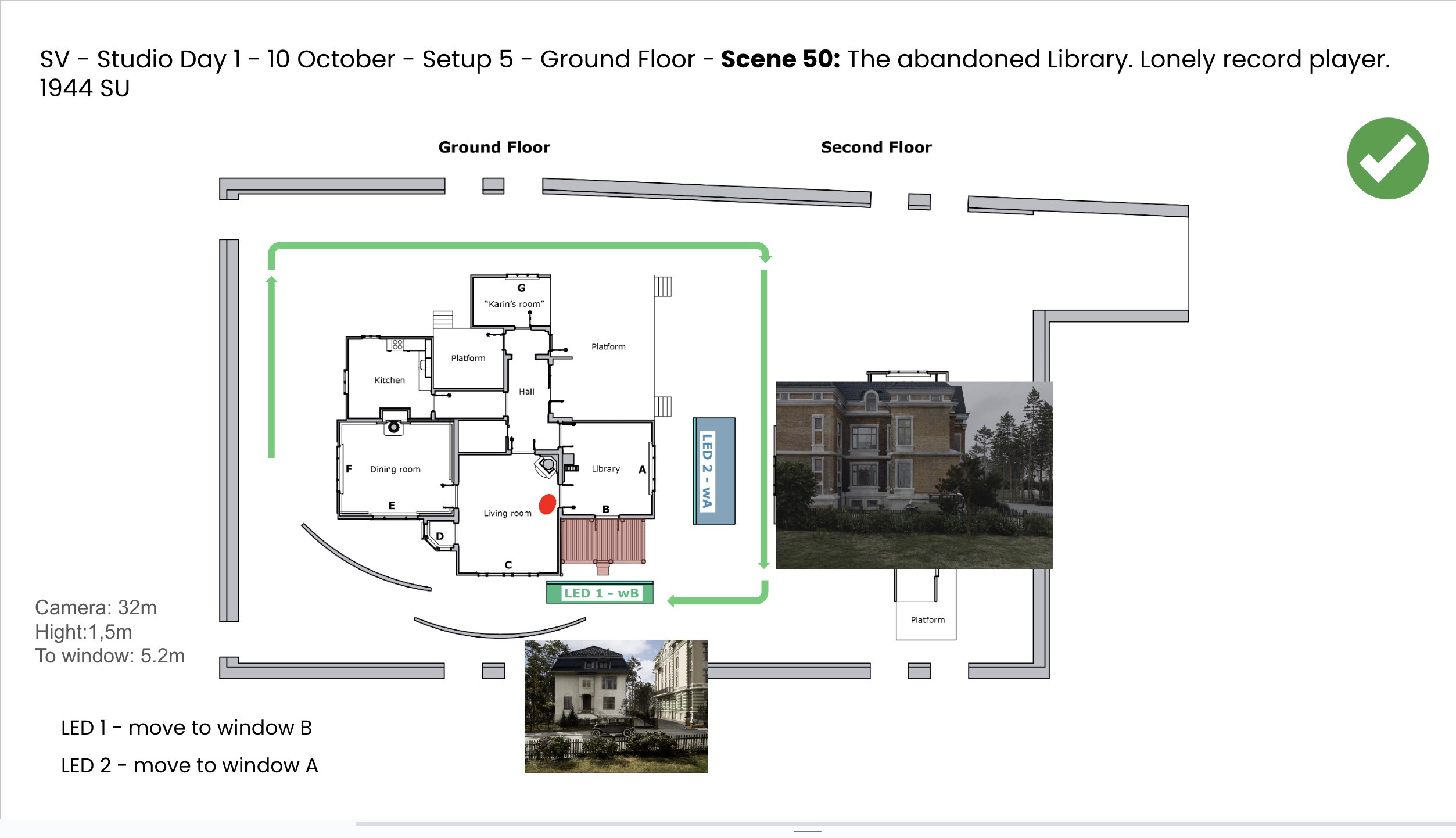 2D map of a house.