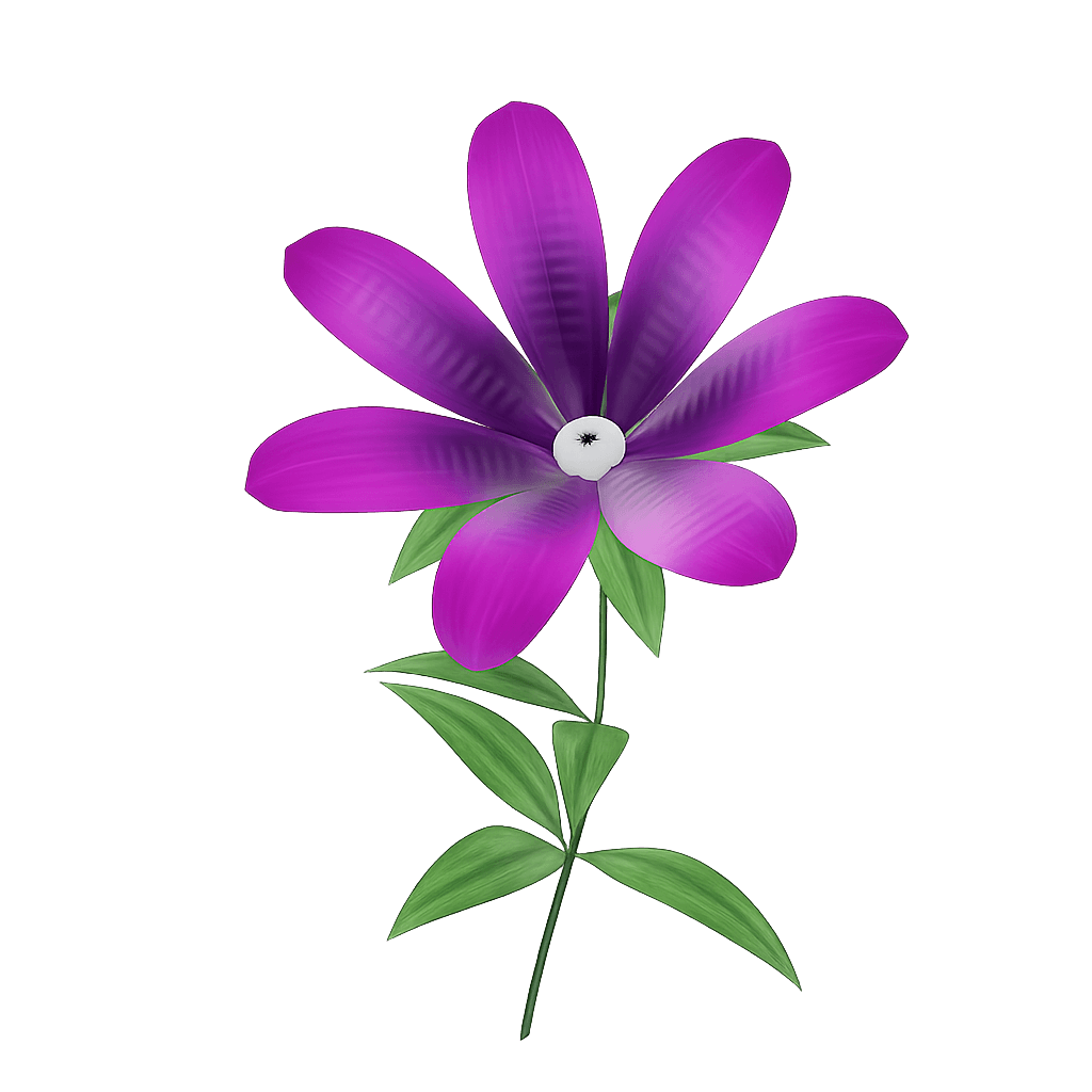 the flower 3D object