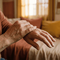 Mãos com dor nas articulações dos punhos e dedos