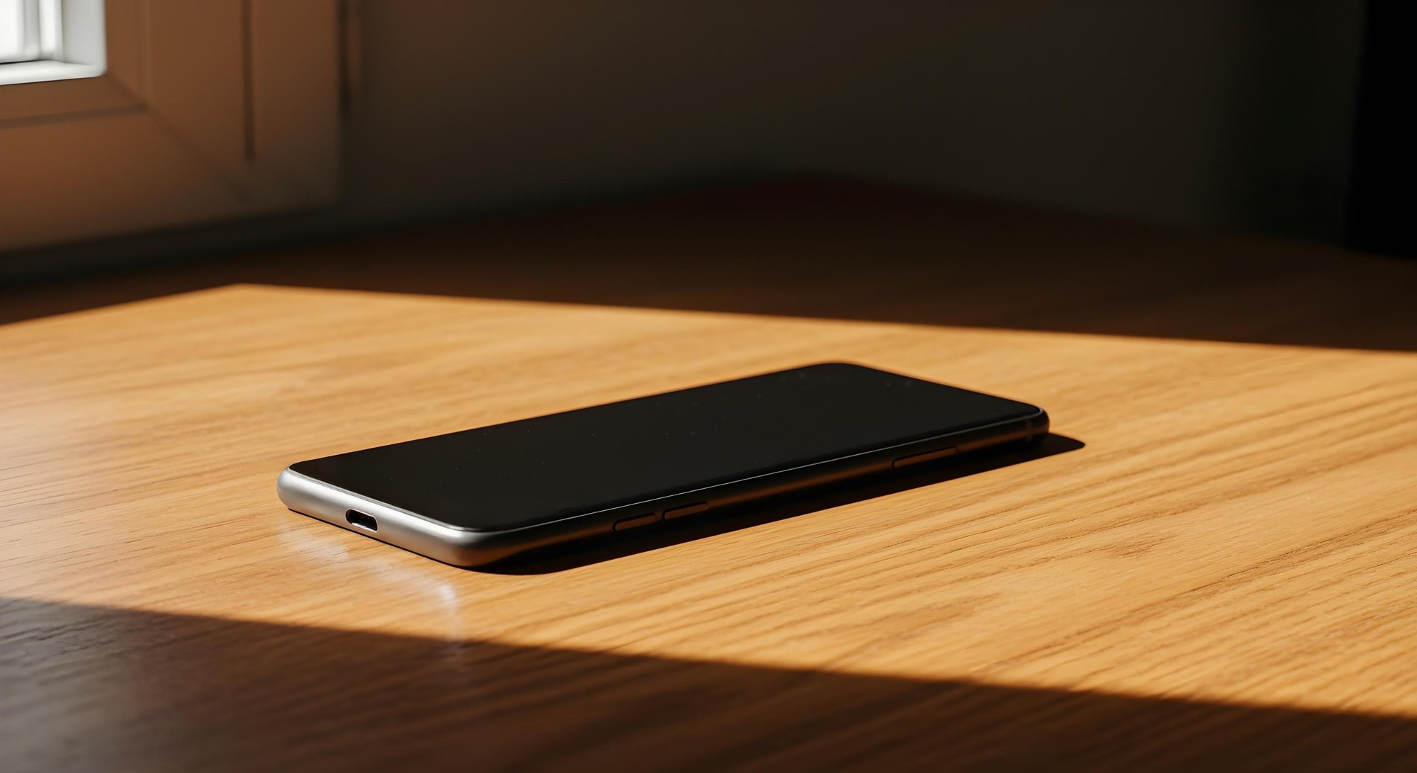 Mobile on the table