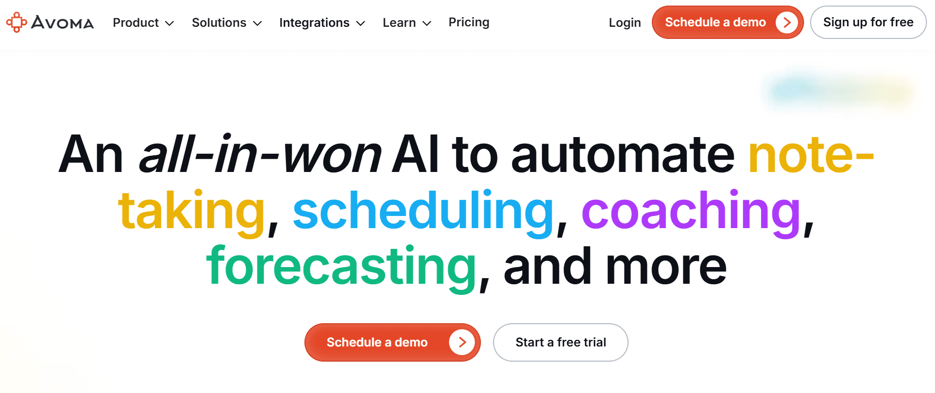 avoma - AI Assisted Sales