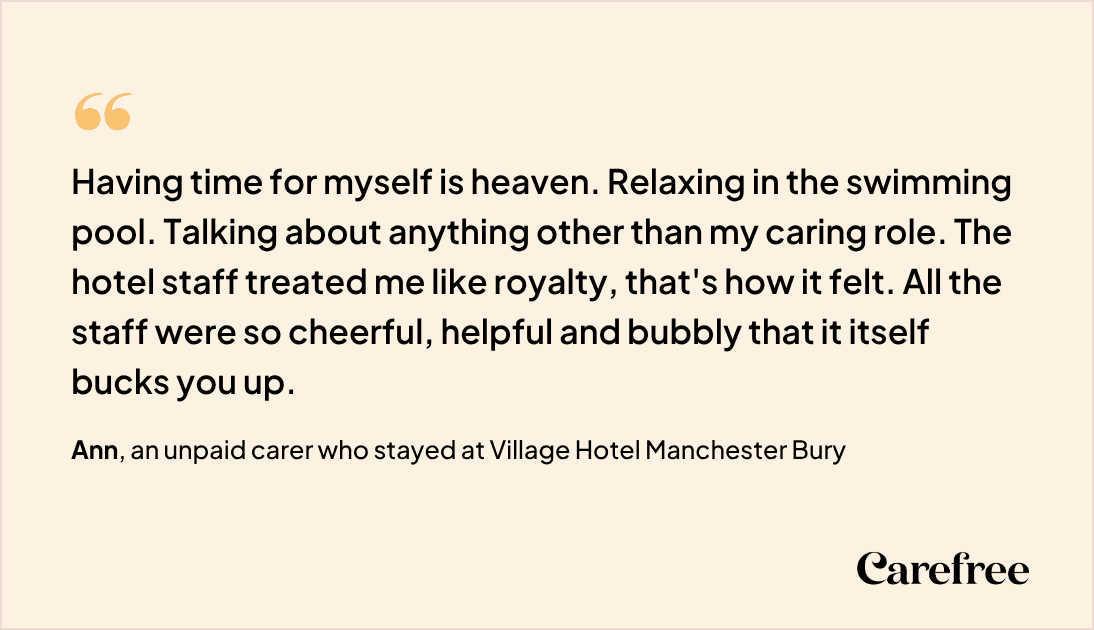 Carefree carer testimonial