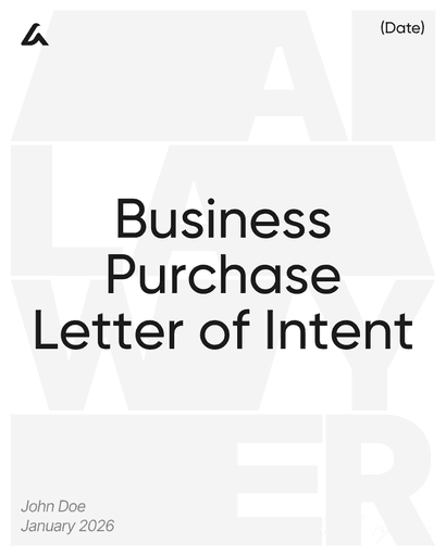 Business Purchase Letter of Intent
