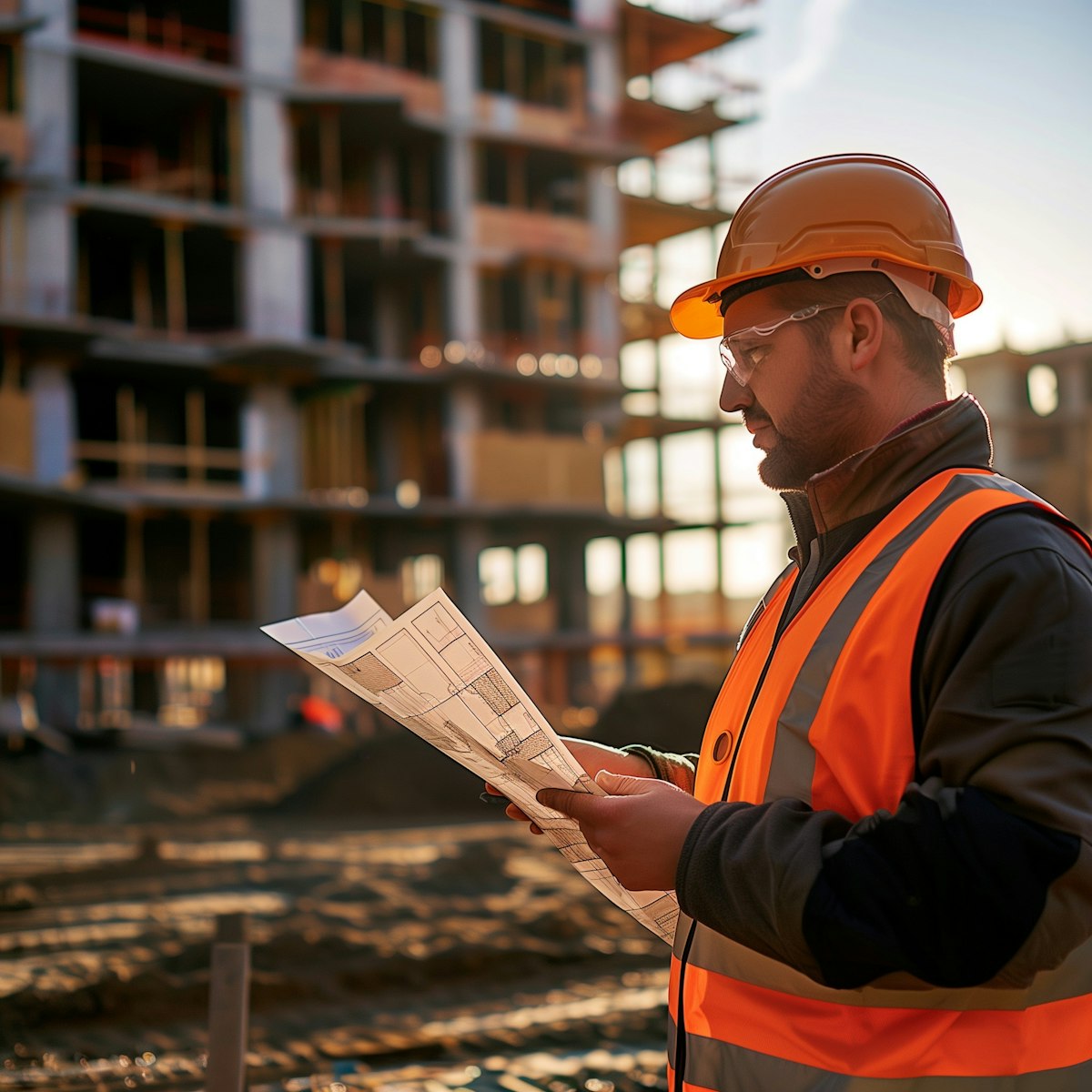 Afbeelding van iemand op de bouwplaats