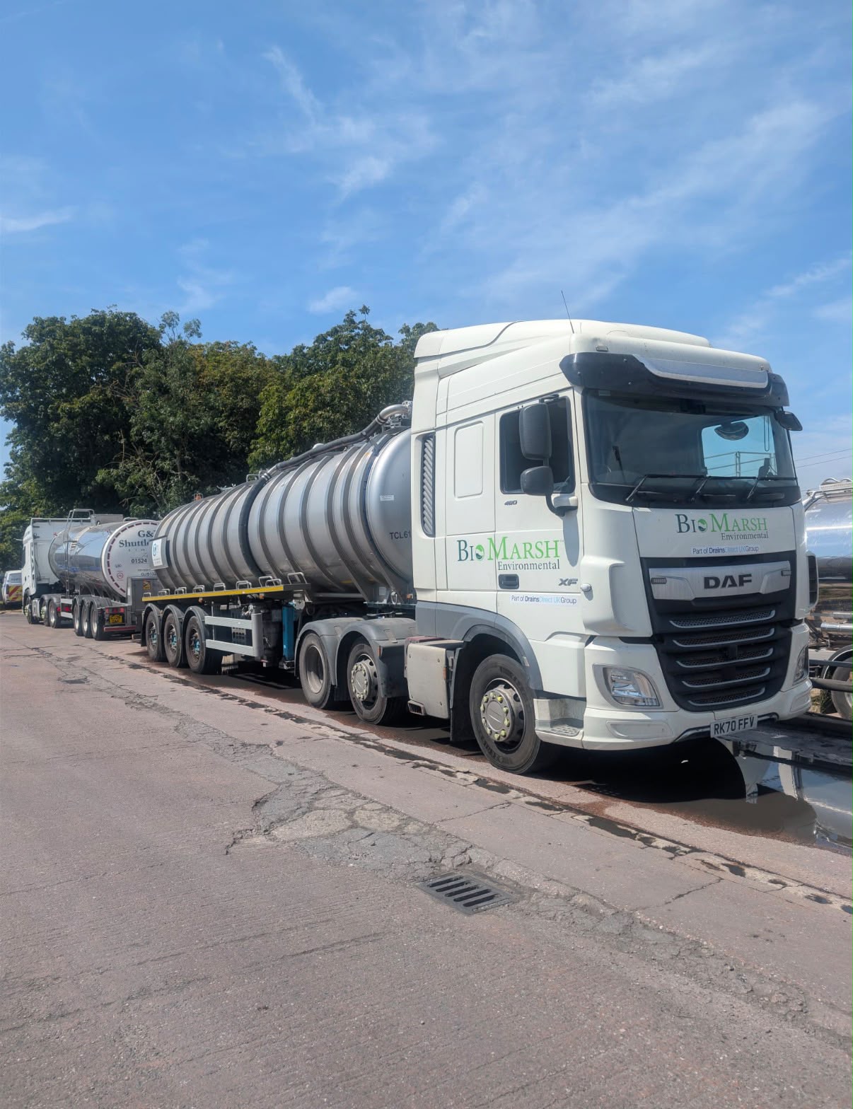 Aquamarsh tanker for bulk non-potable water delivery
