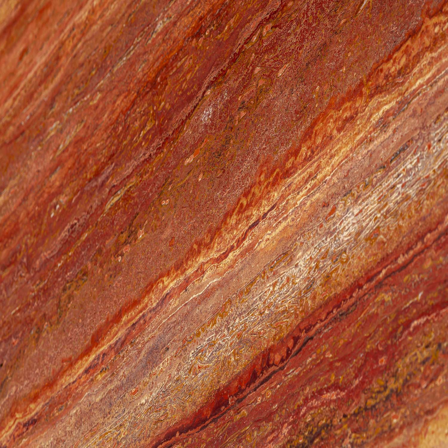 Classic Red VC Travertine surface reddish-brown