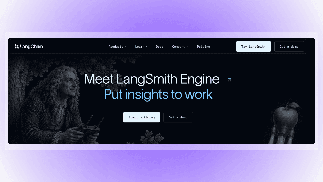 langchain langsmith homepage