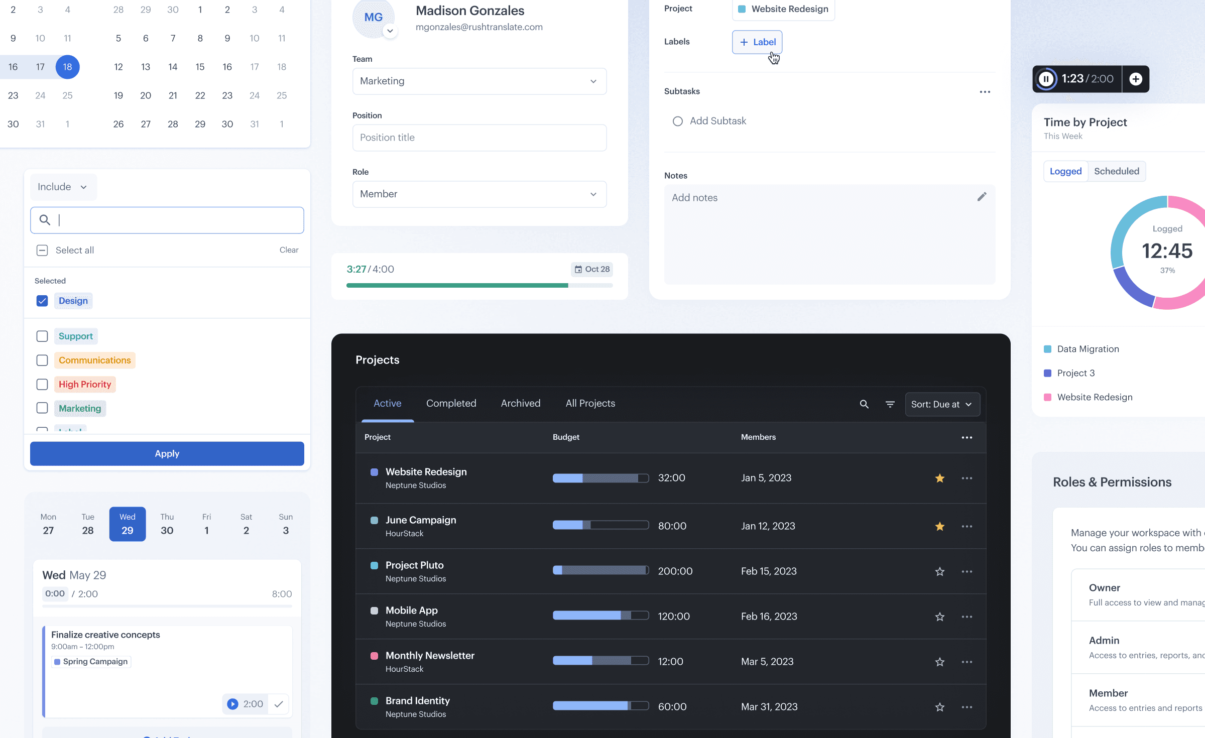 Every section of the product was designed with consistency, helpful visual indicators, and clear hierarchy