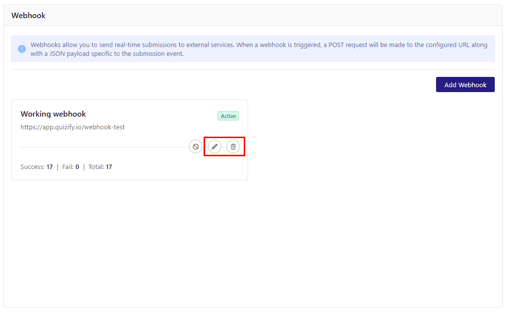 Manage Your Webhooks