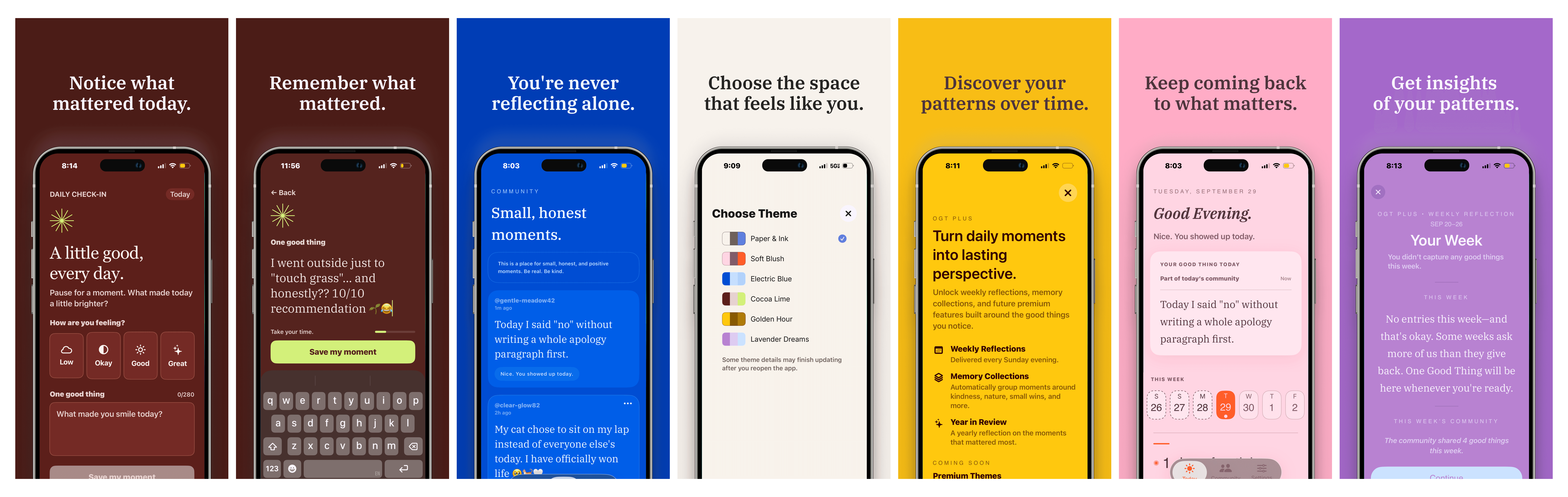 One Good Thing native iOS product
