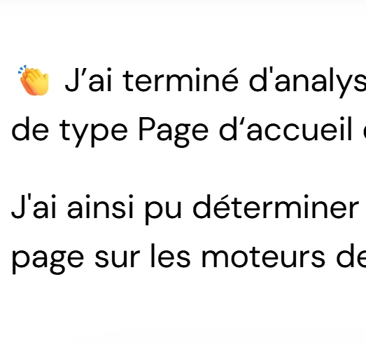 explication des corrections à effectuer