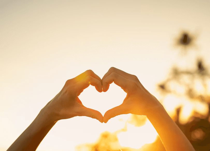 abstract drawing of a megaphone and shapes