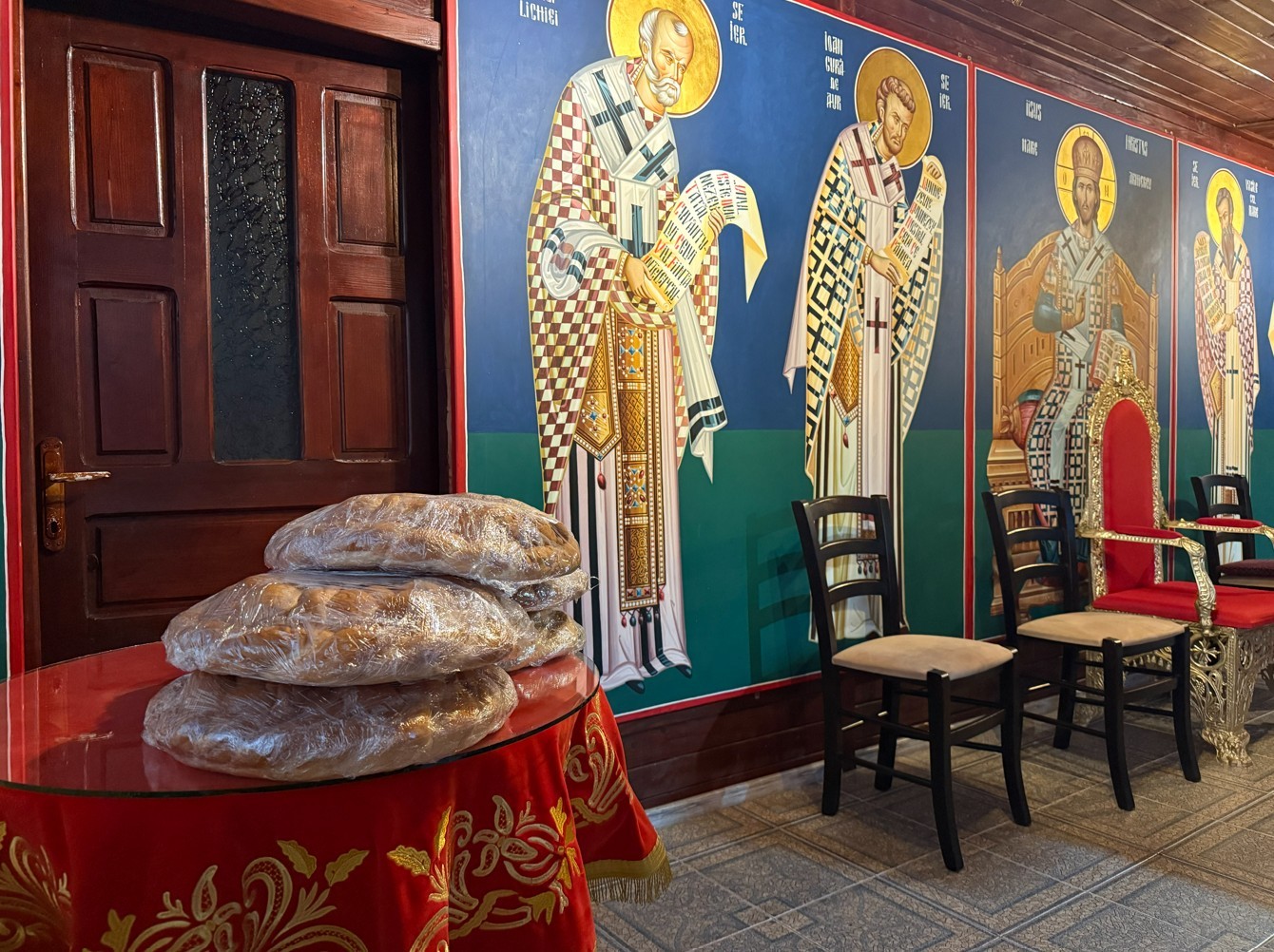 Pâinea pregătită pentru hram