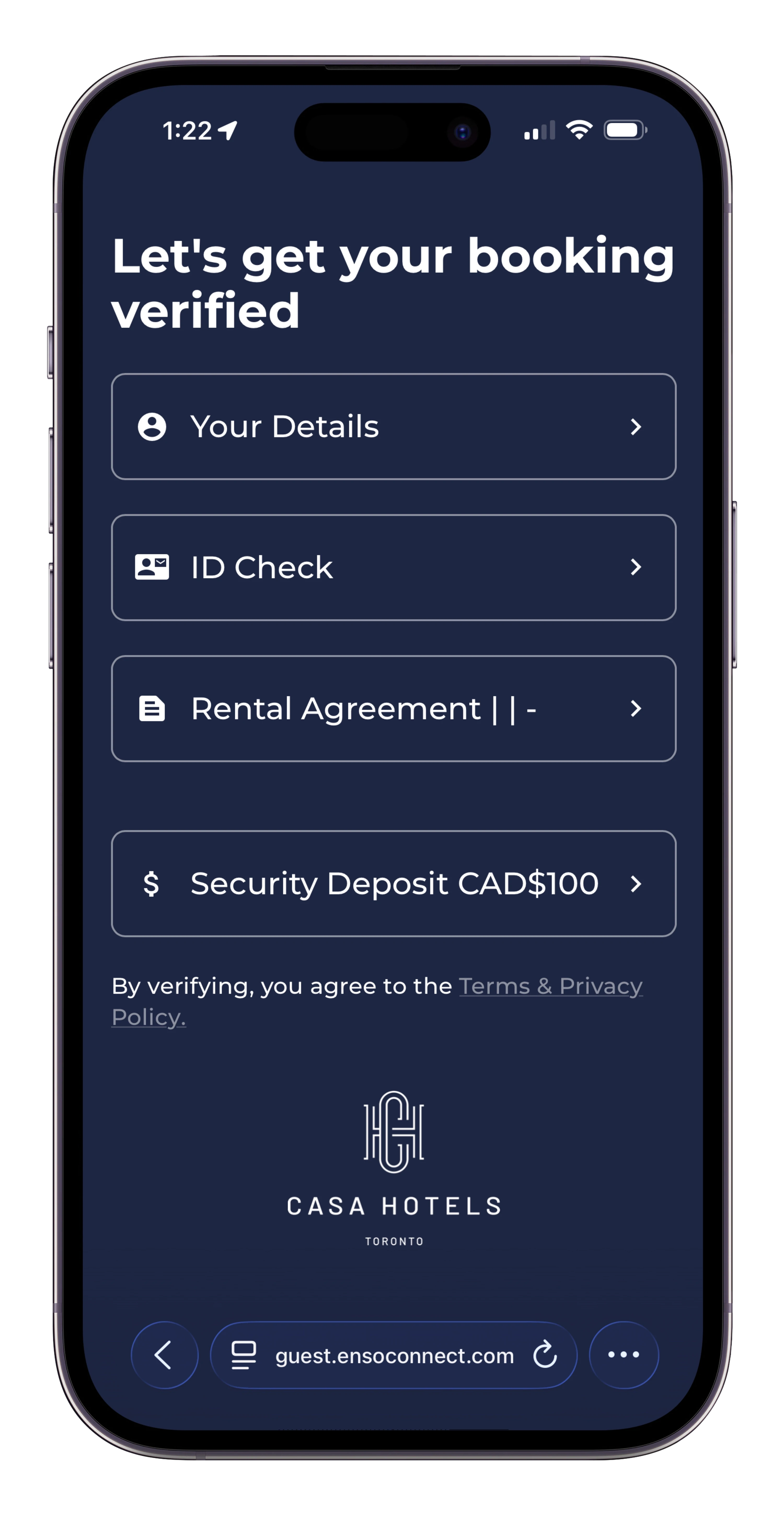 Automated Guest Verification Flow