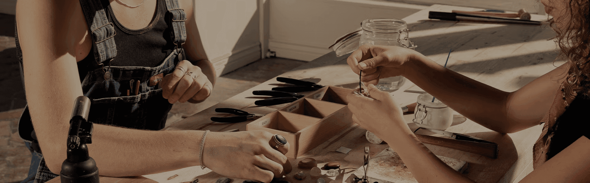 participants in a gem studio workshop