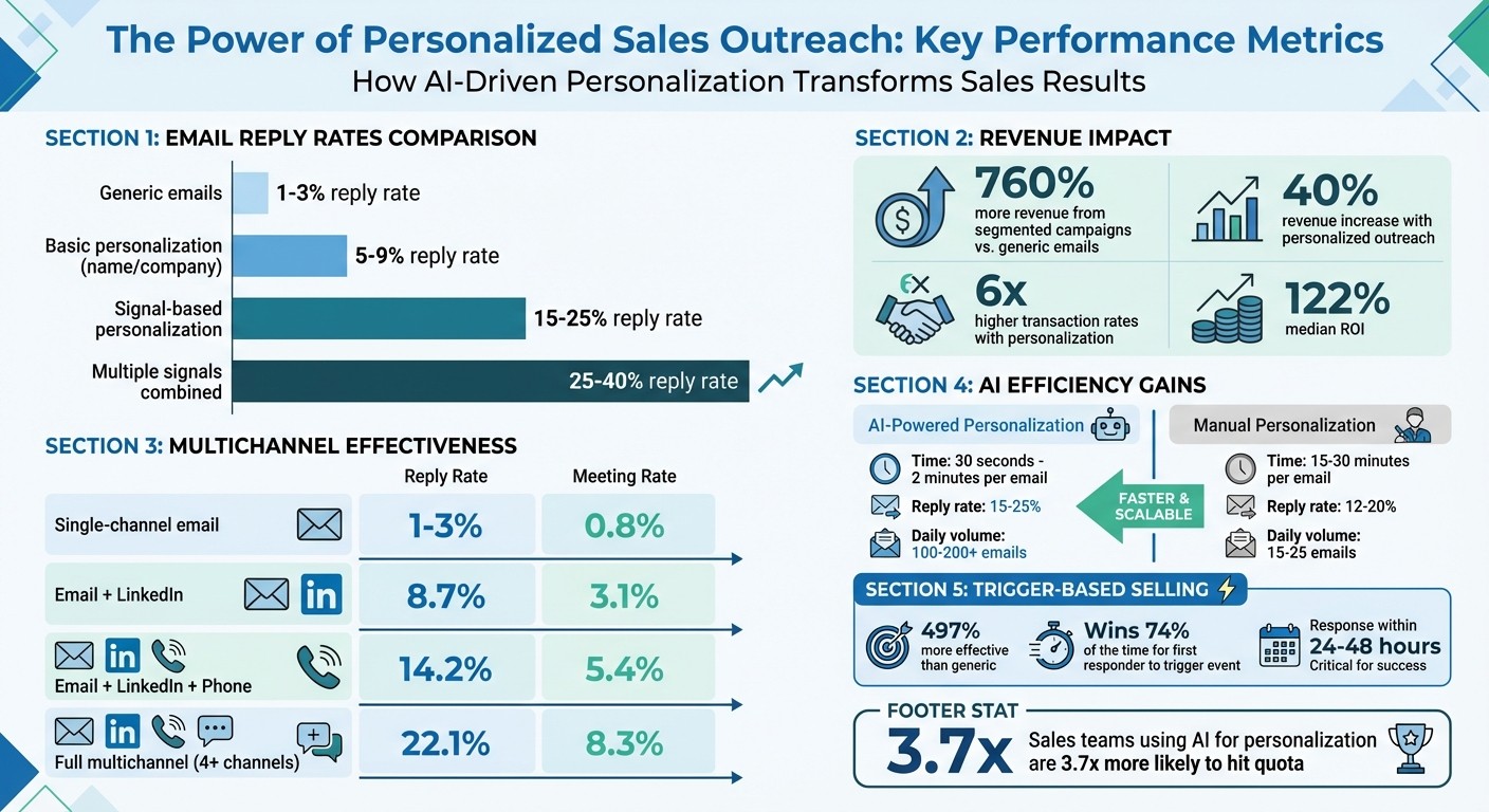 Personalized Sales Outreach Performance Statistics and ROI Comparison