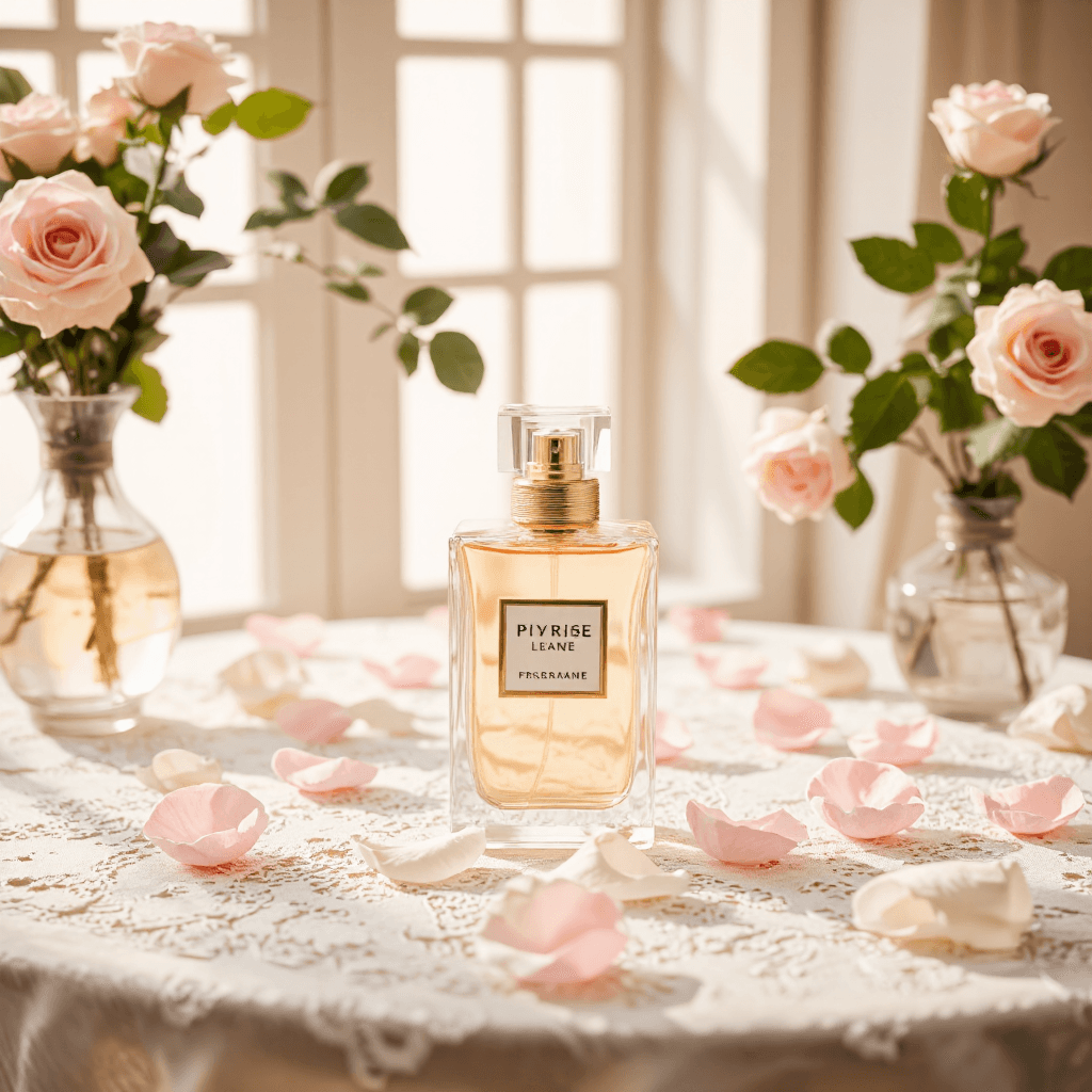 product photography of perfume bottle
