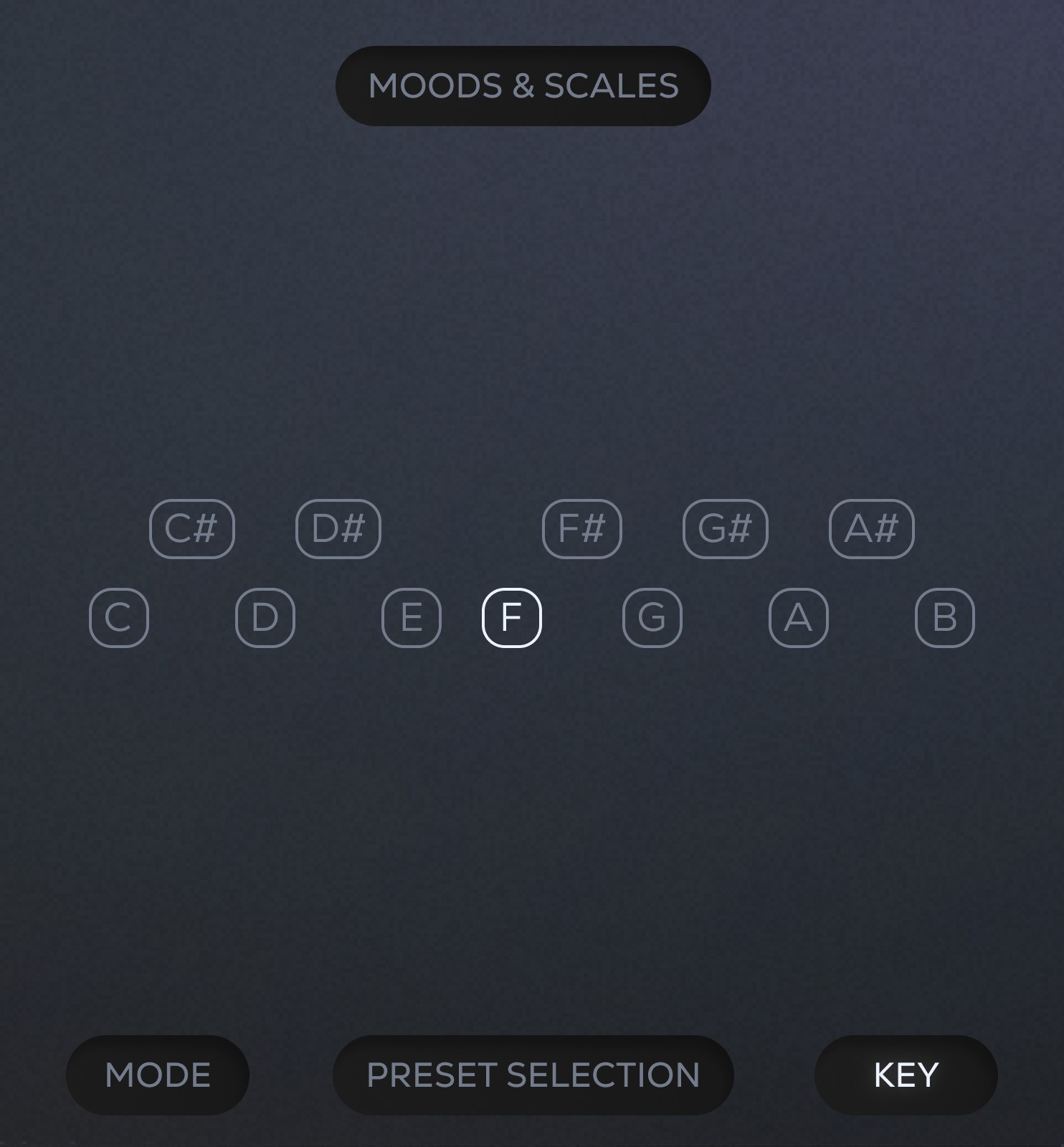 Homescreen with open bottom drawer