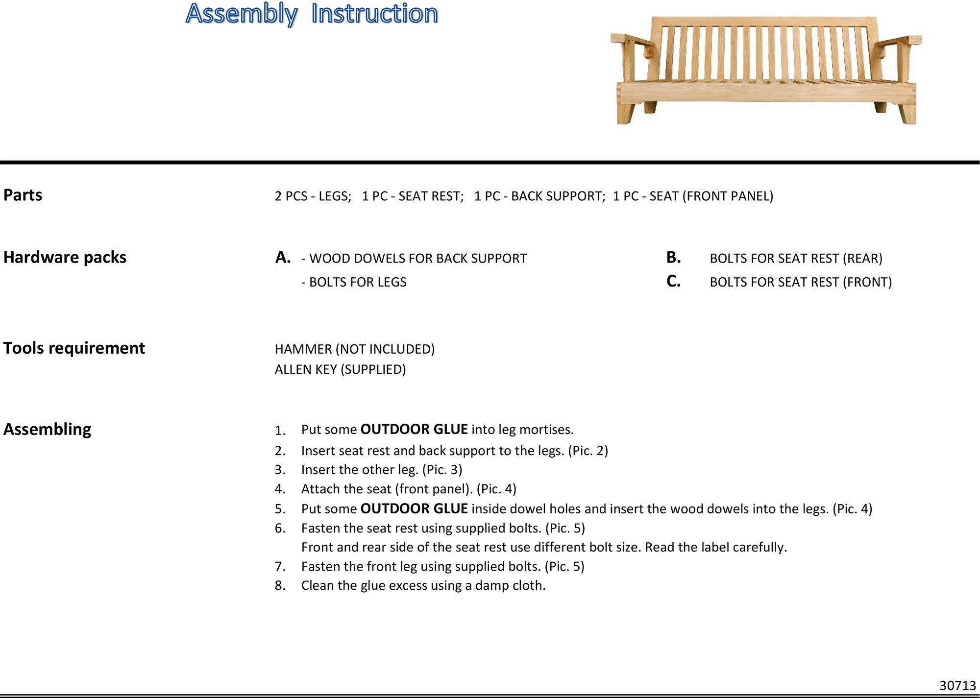 assembly instruction