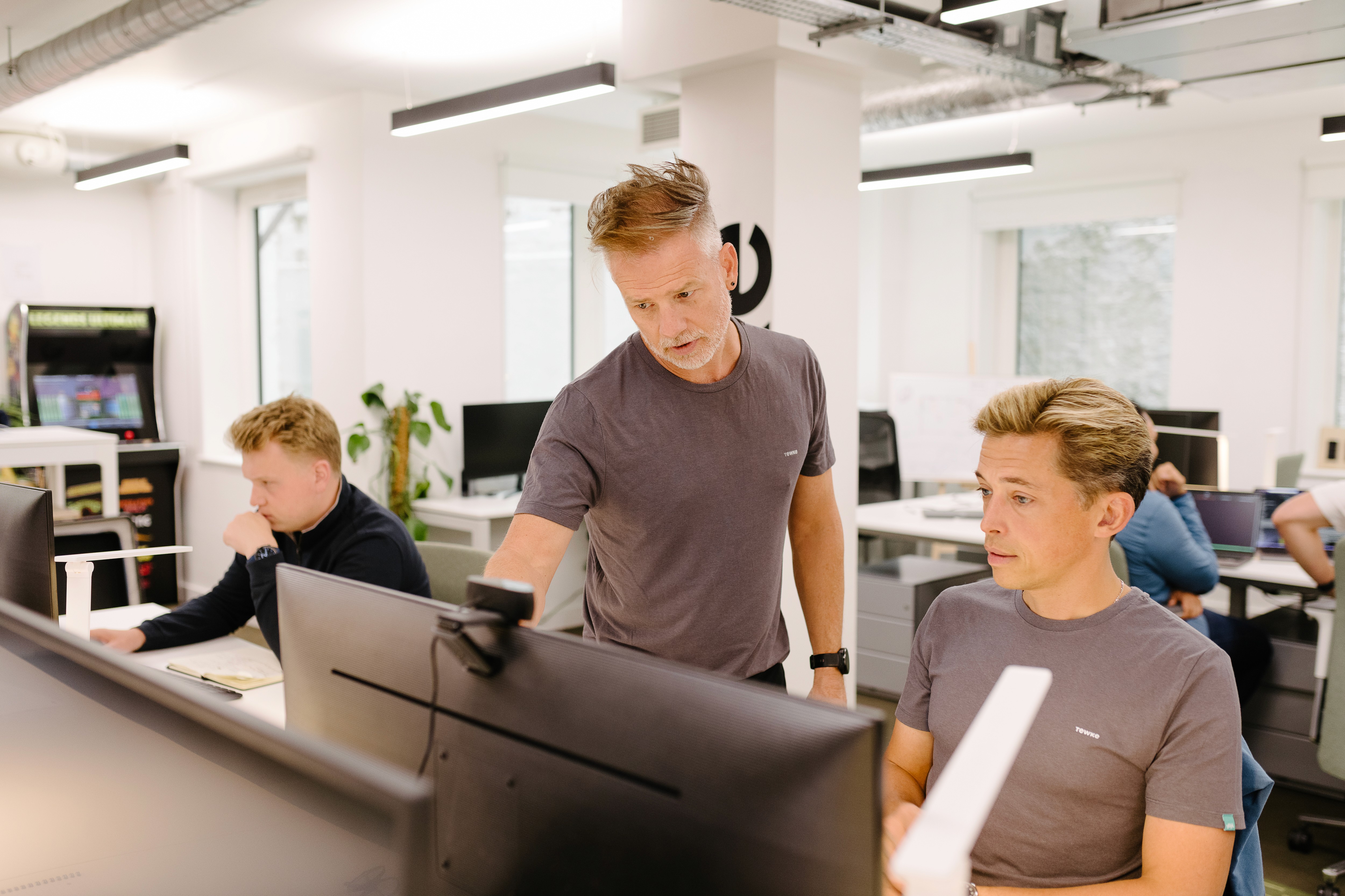 Person operating lights with Tap