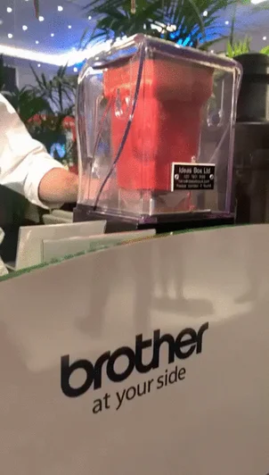 Juice being made in a juicer