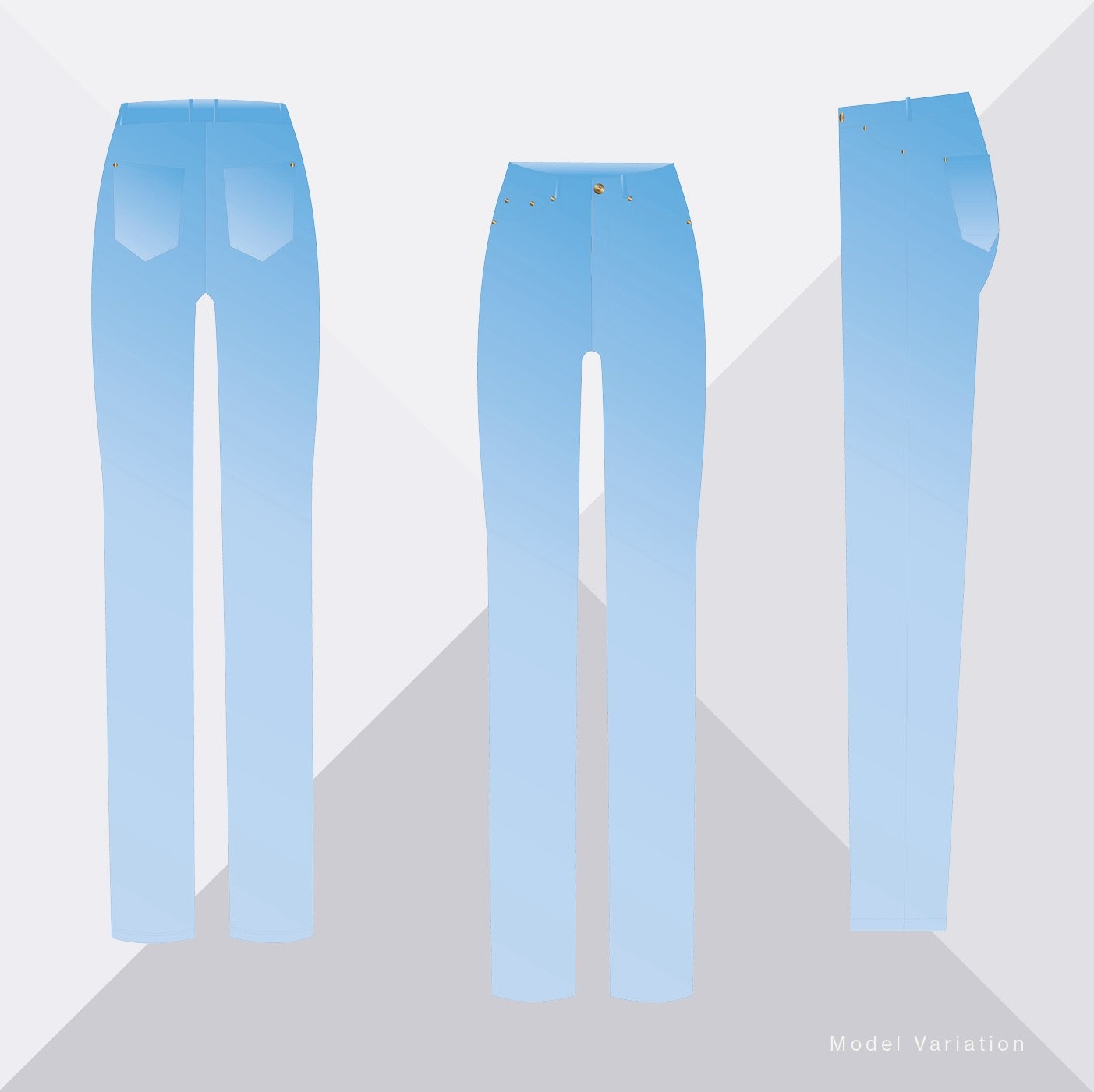 Basic Denim Pattern Nested Block