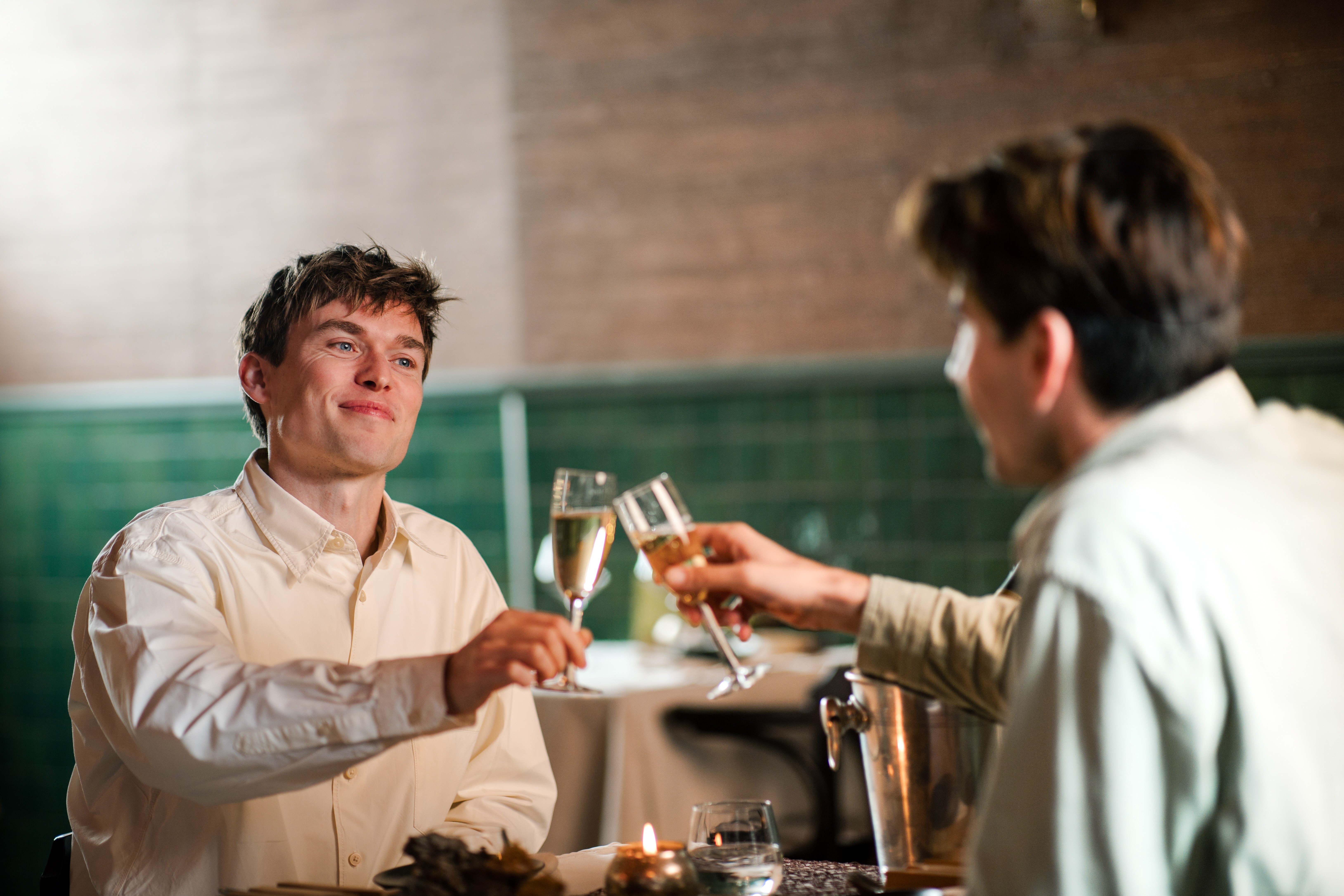 Met een grote groep op het ijs