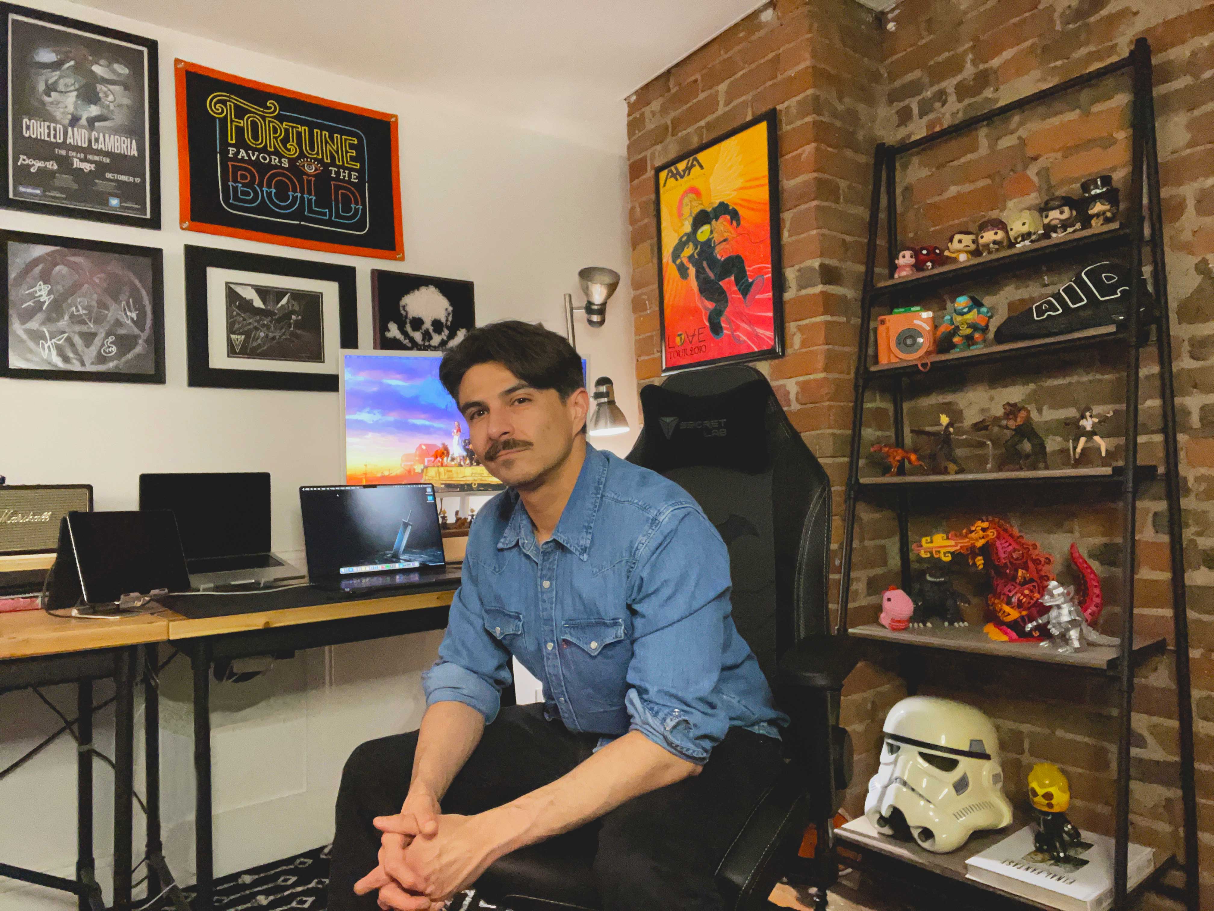 Sergio in his studio