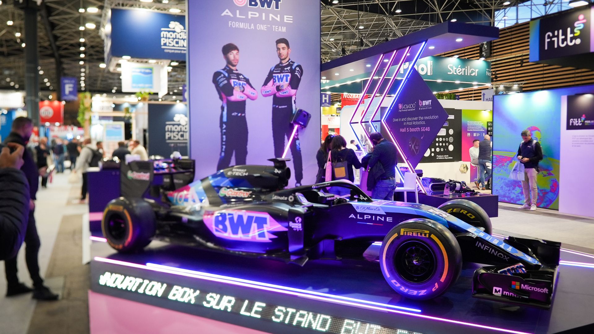 stand BWT au salon Piscine Globale par Expace