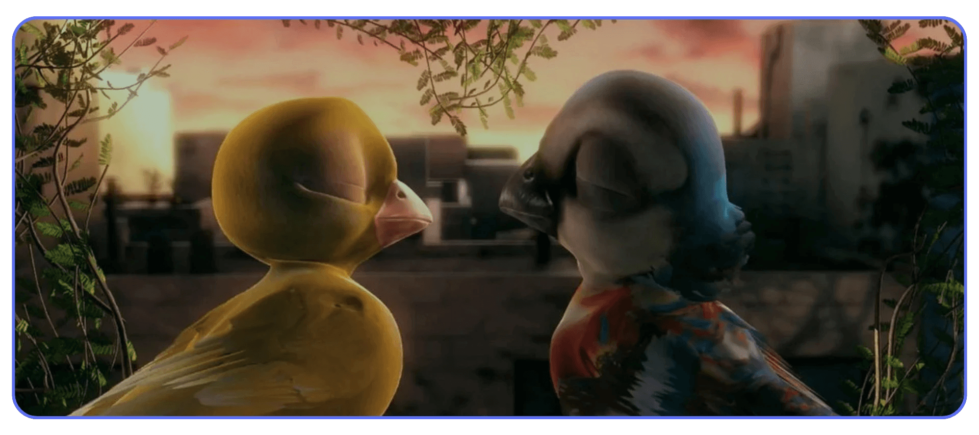 Scene from Plumíferos, the first full-length animated feature film made entirely with Blender
