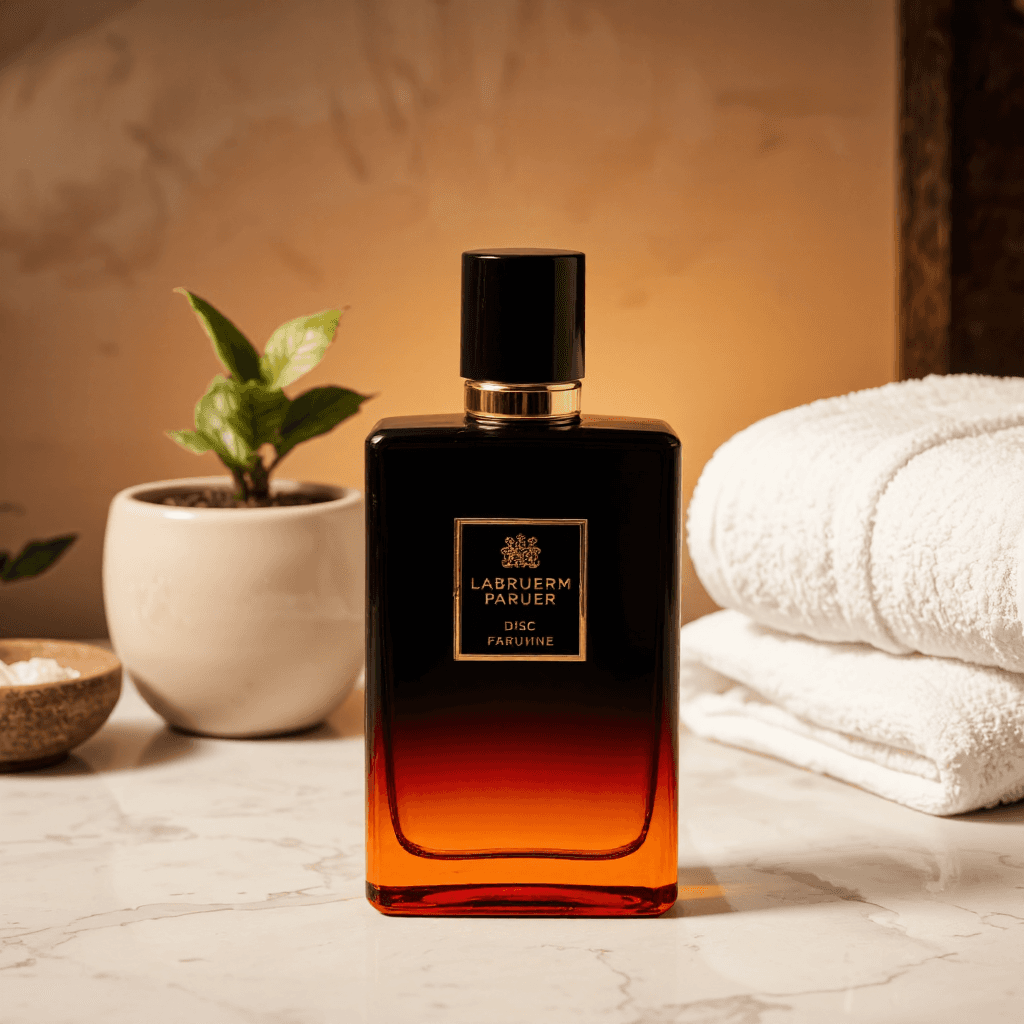 product photography of perfume bottle