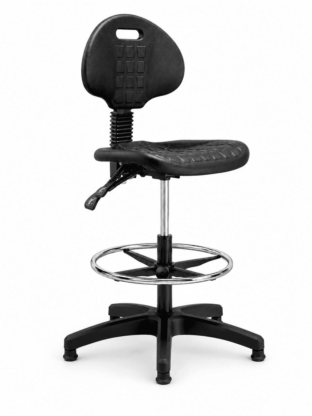 Silla Industrial Cajera — Con Regatón — vista 2
