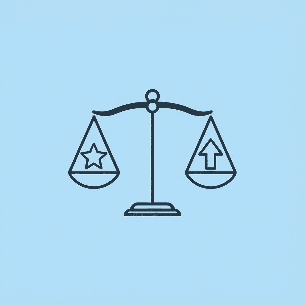 Balance scale comparing appropriate challenge level on one side and child engagement on the other