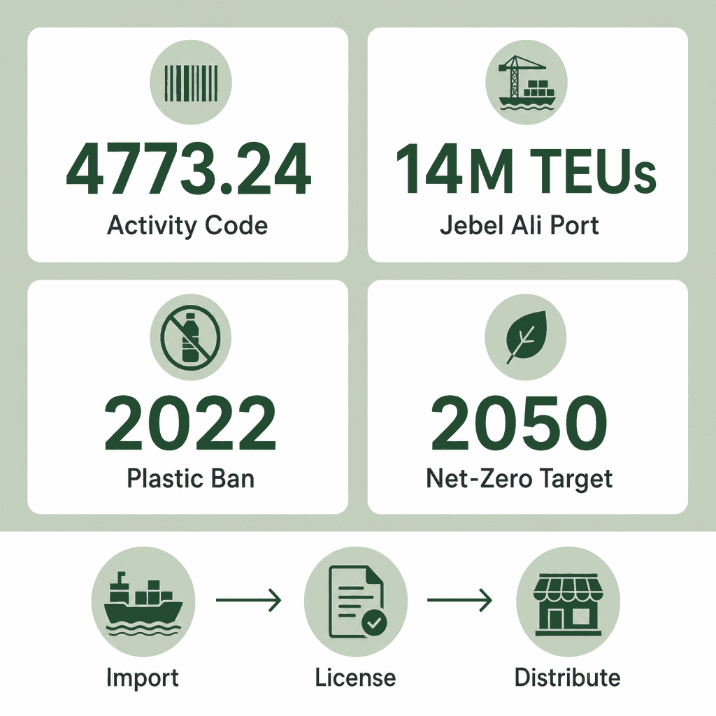 Infographic: How to Get a Biodegradable & Compostable Products Trading License in Dubai