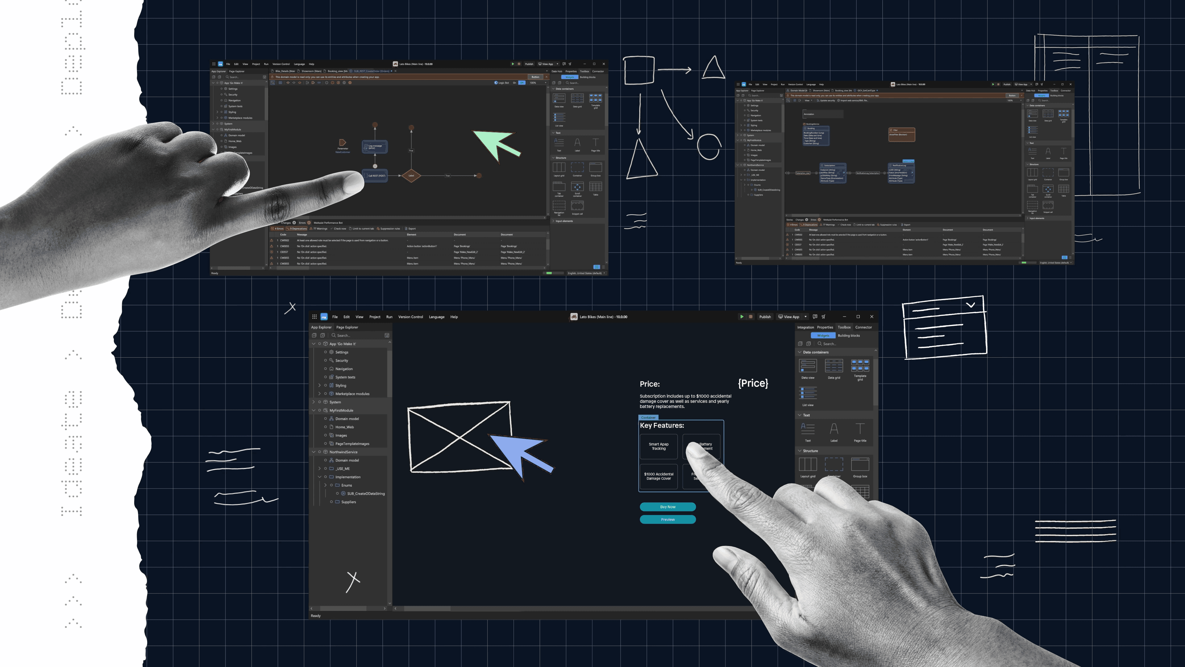 Collage on working with MX modellers