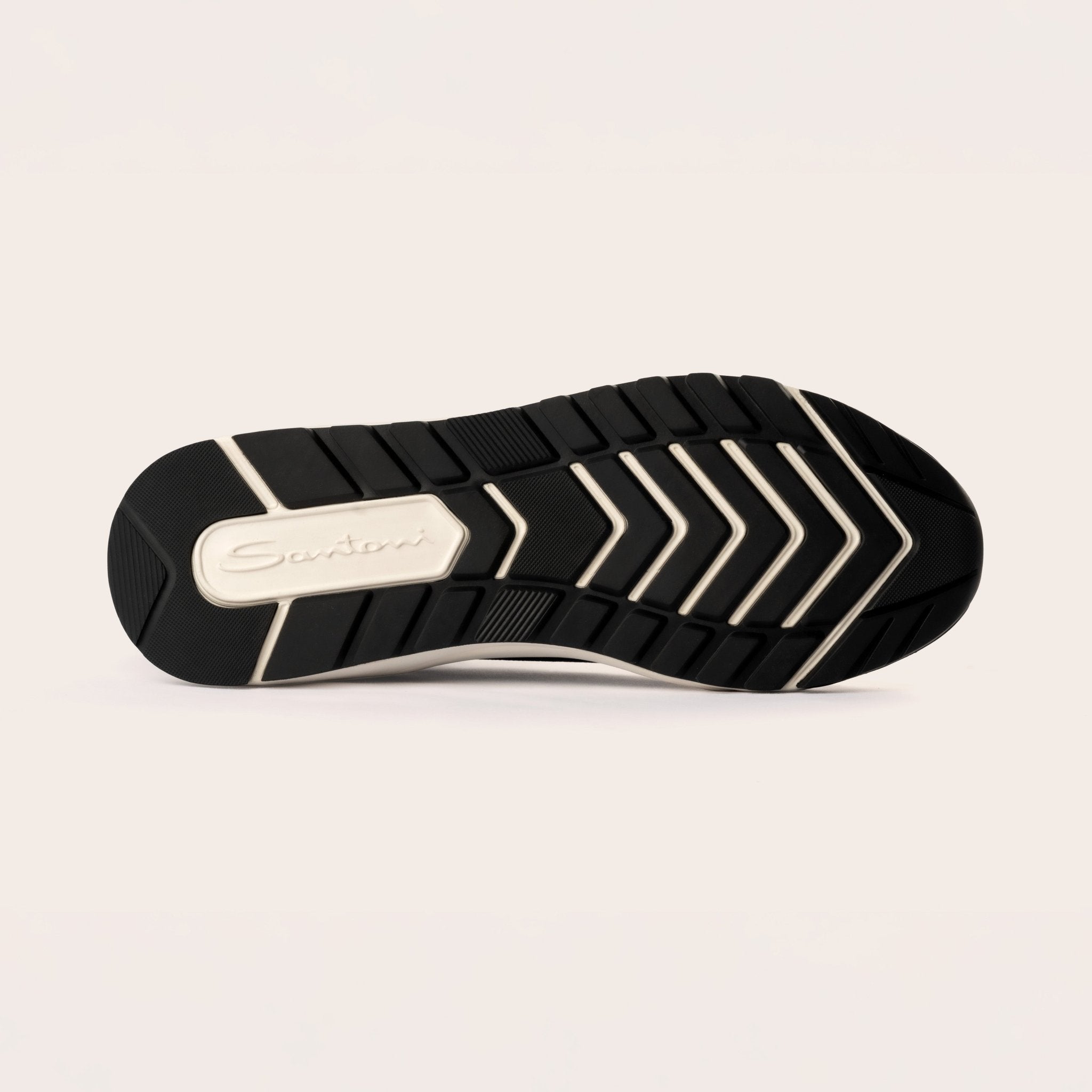 Men's blue knit sneakers with white sole - Mandelli UK