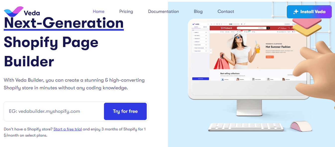 Veda - Shopify Landing Pages