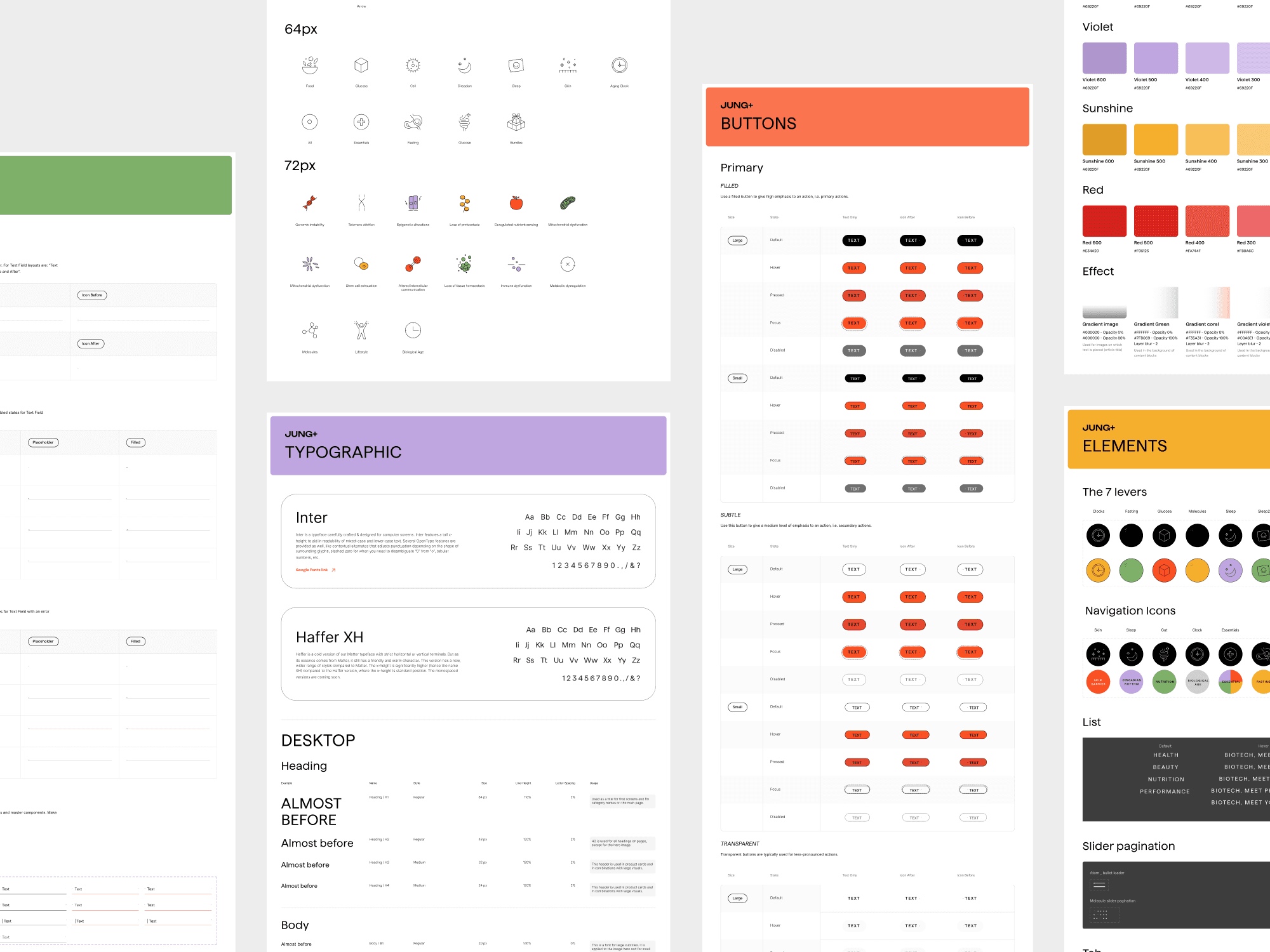 JUNG+ 长寿健康产品电商网站设计