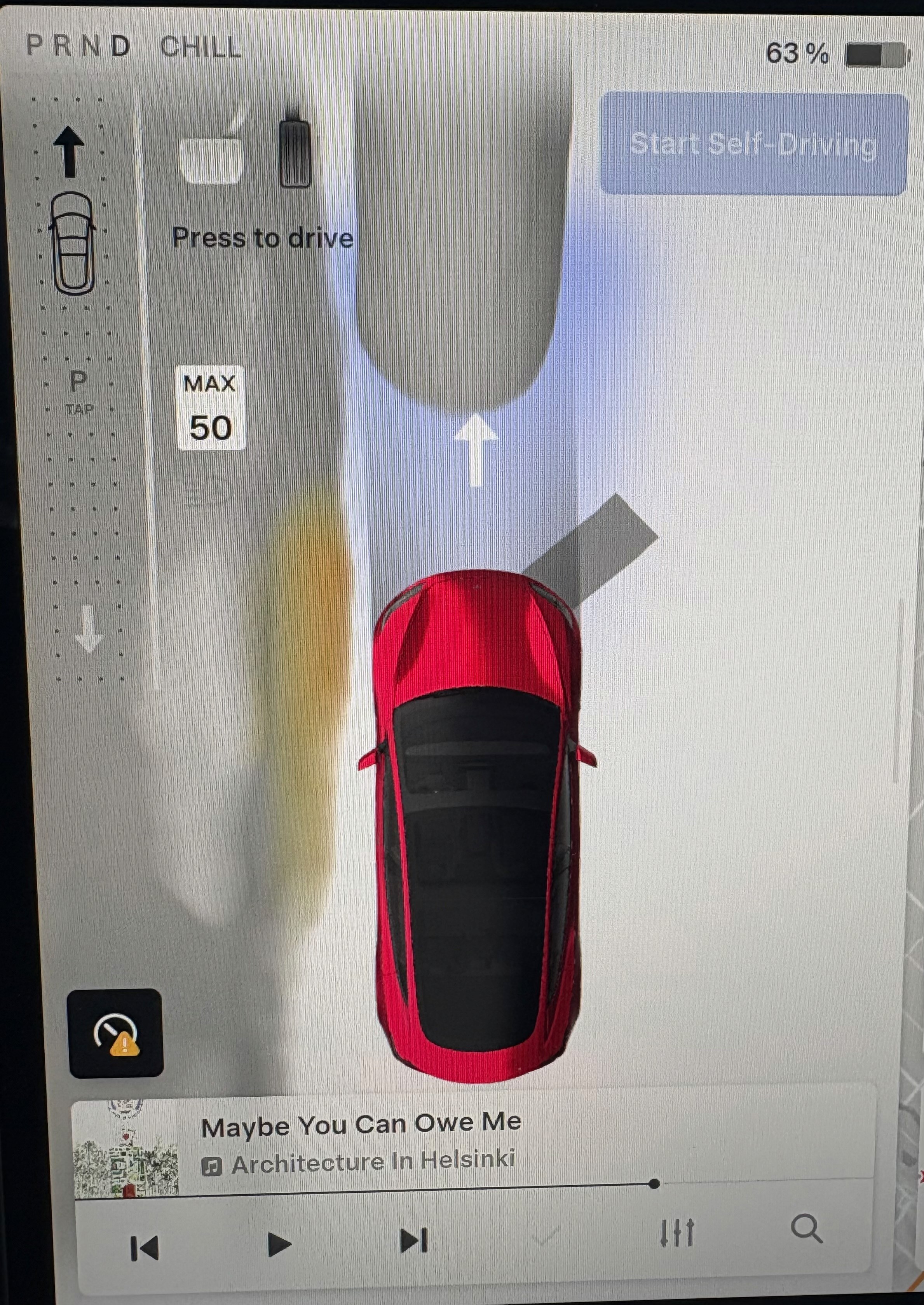 Tesla 2026 Model 3 Default Driving UI