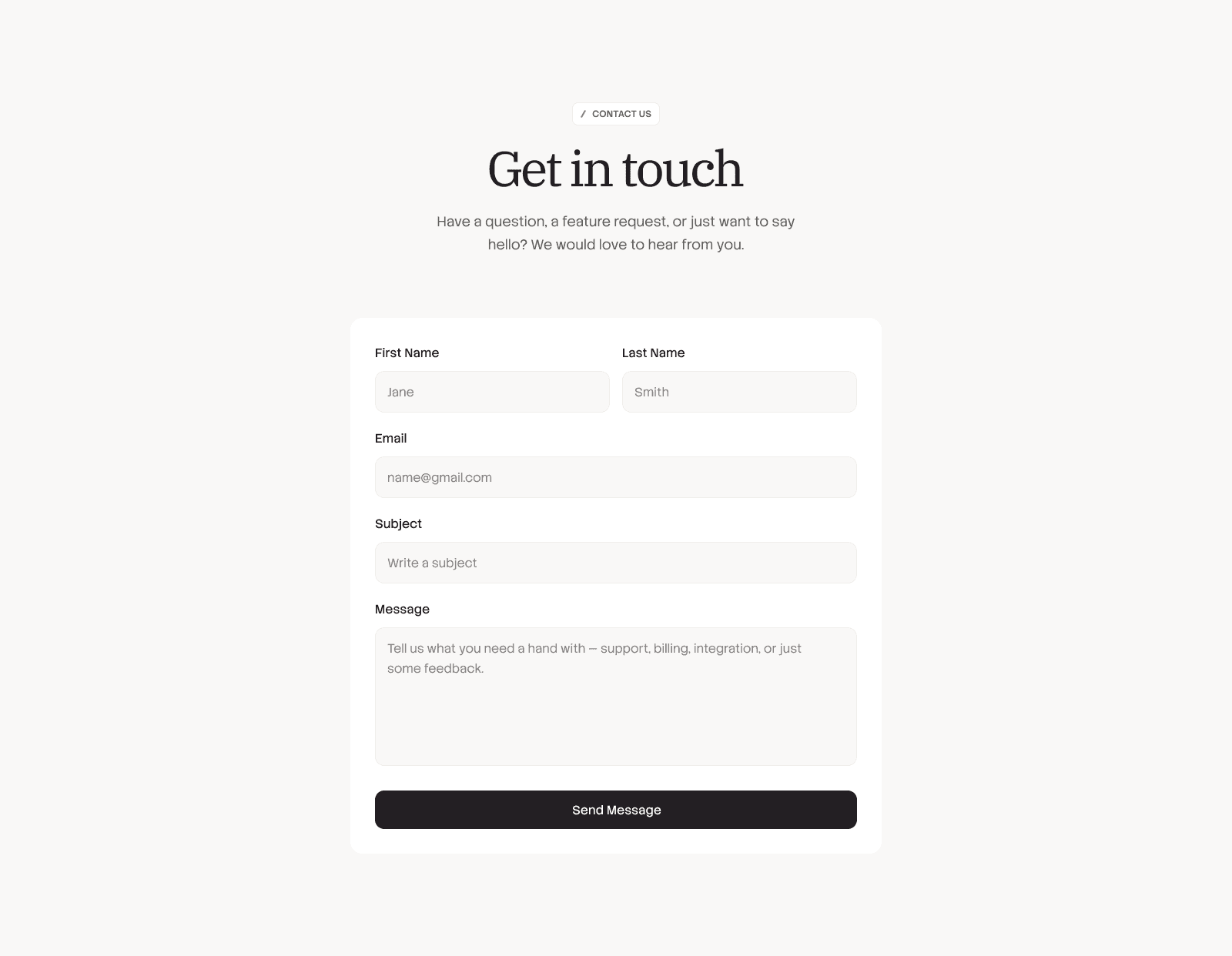 Contact