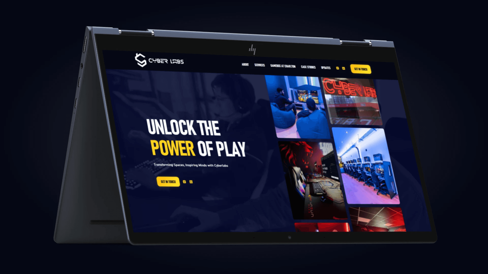 Mockup of Cyberlabs website
