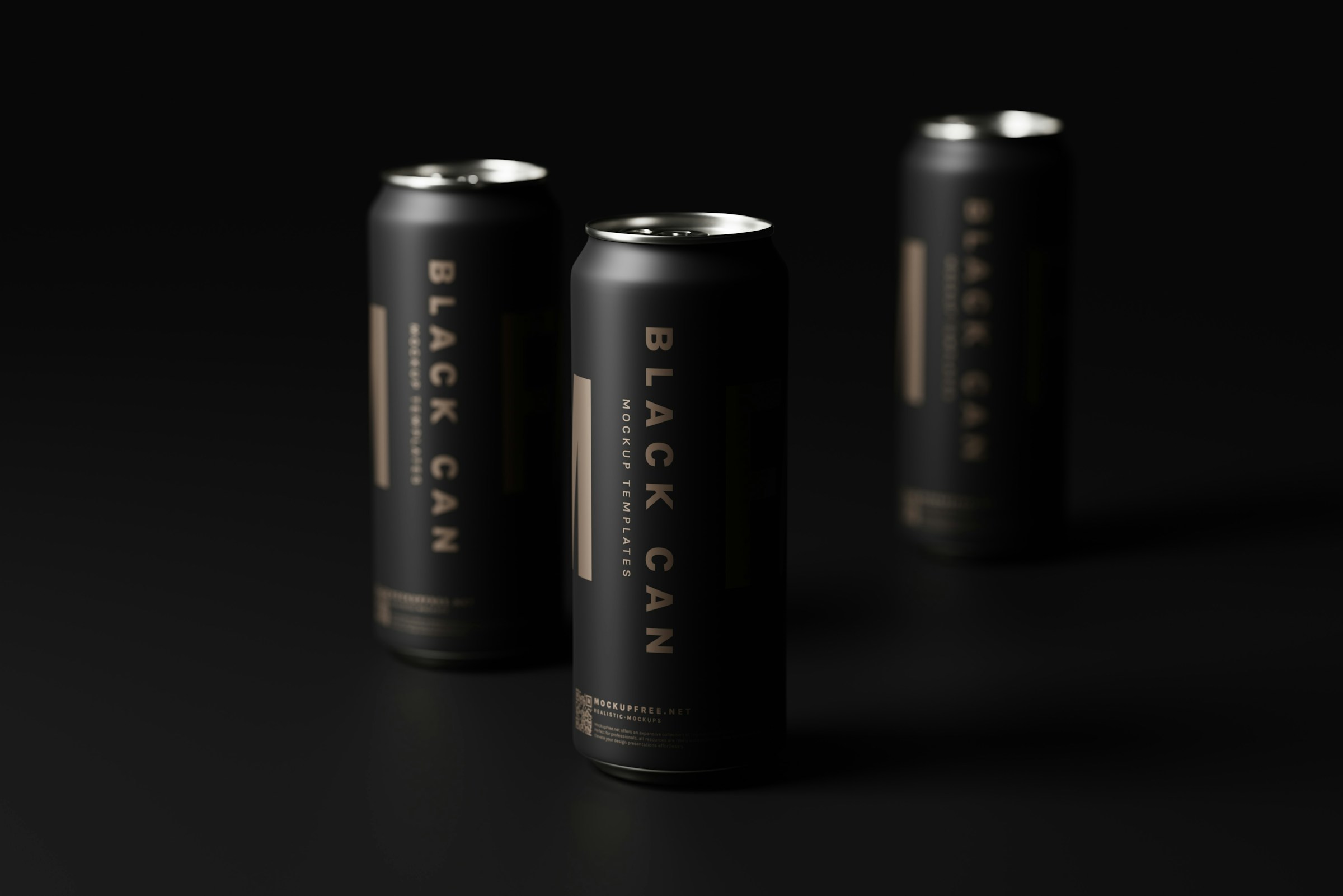 Premium beverage packs in a studio environment